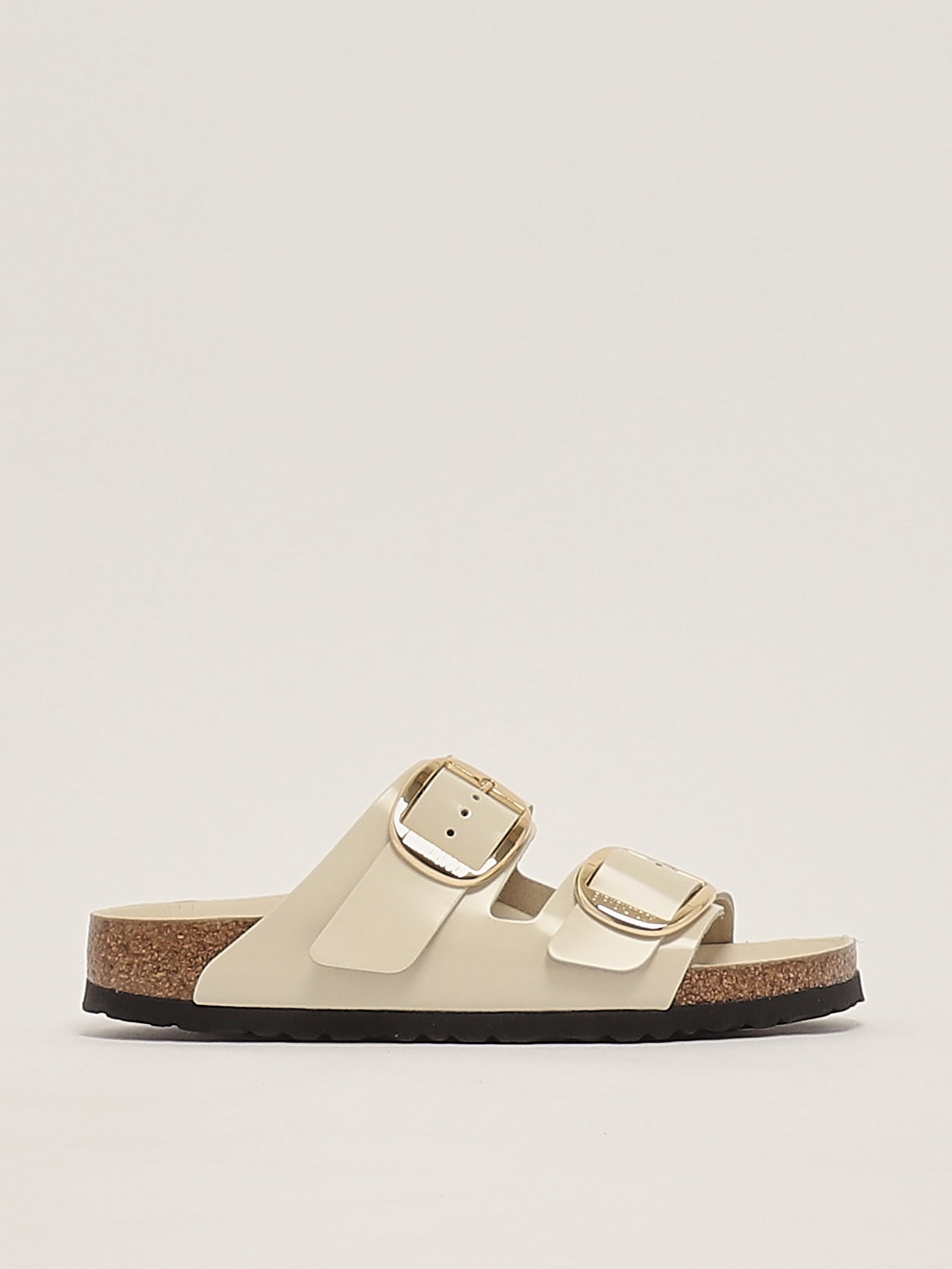 Birkenstock Arizona Big Buckle Shine Ecru Sandal