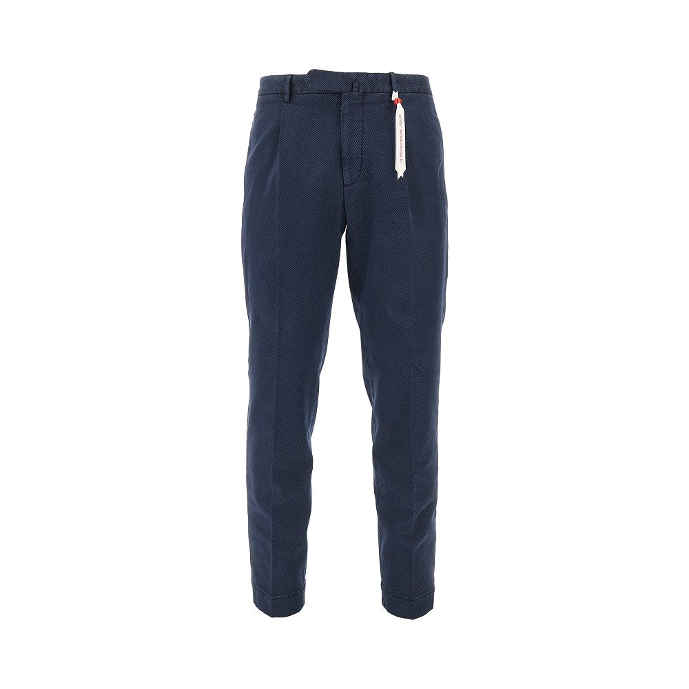 SANTANIELLO Stretch gabardine 'Arechi' trousers Man