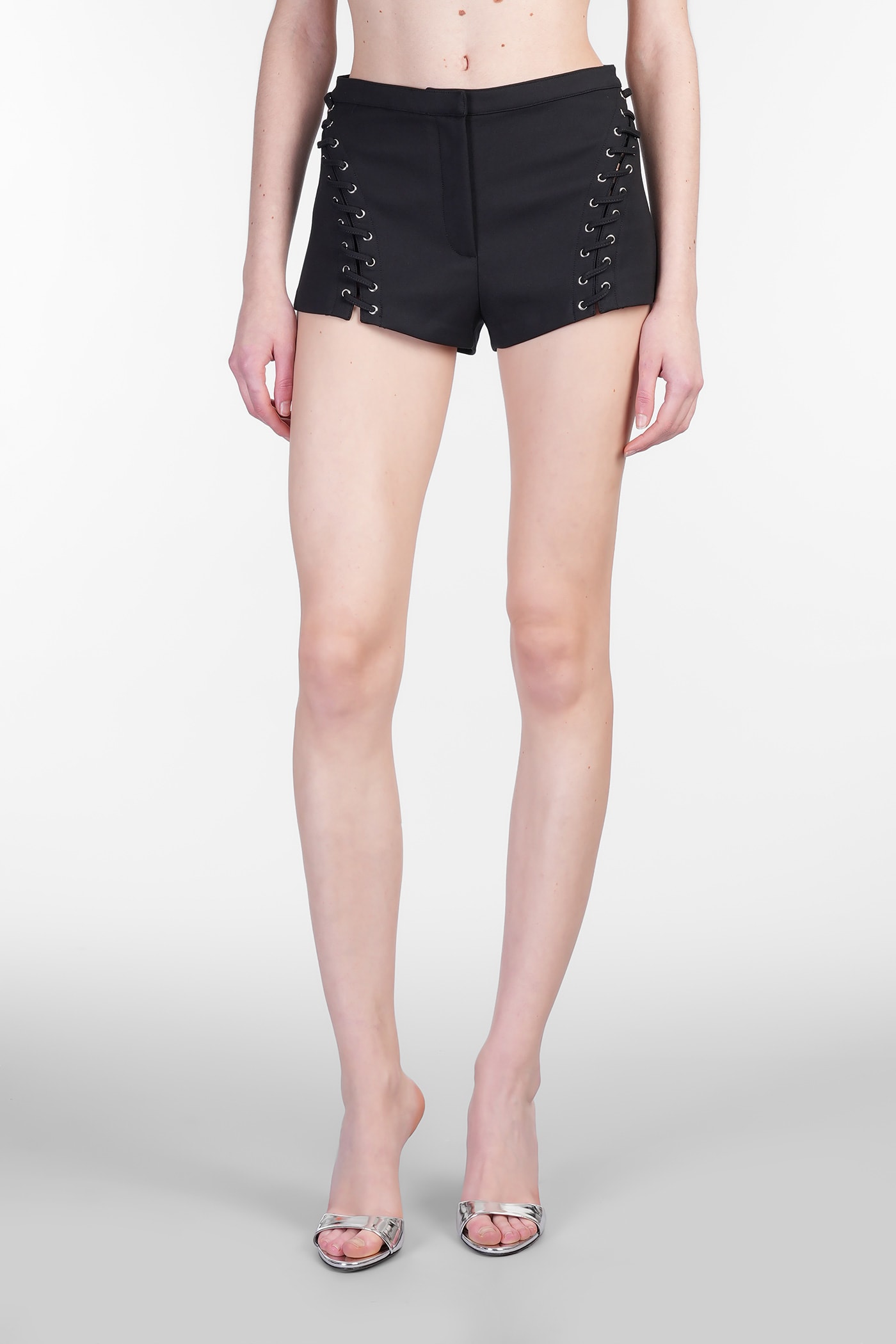 Blumarine Shorts In Black Polyamide