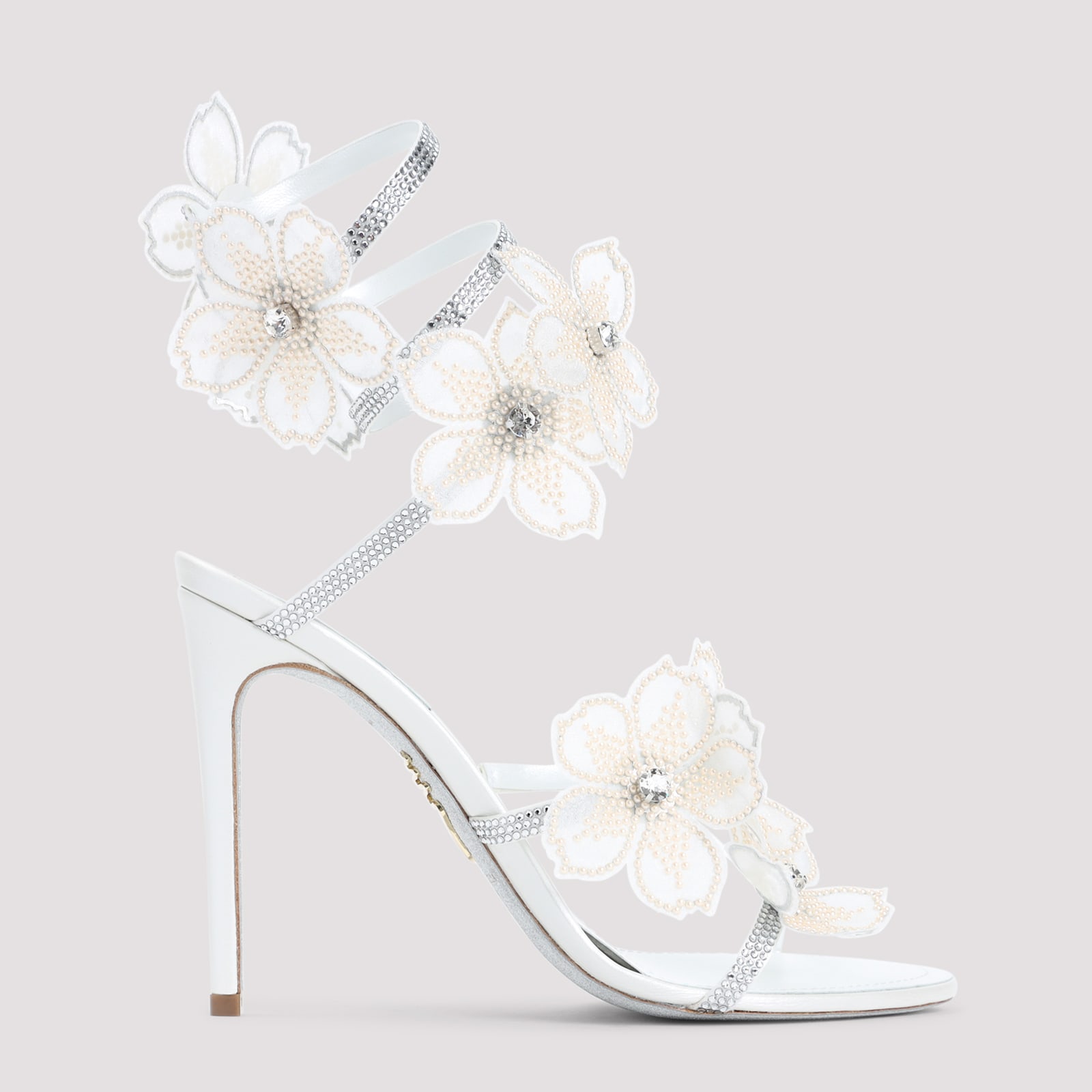 René Caovilla Flower Sandals