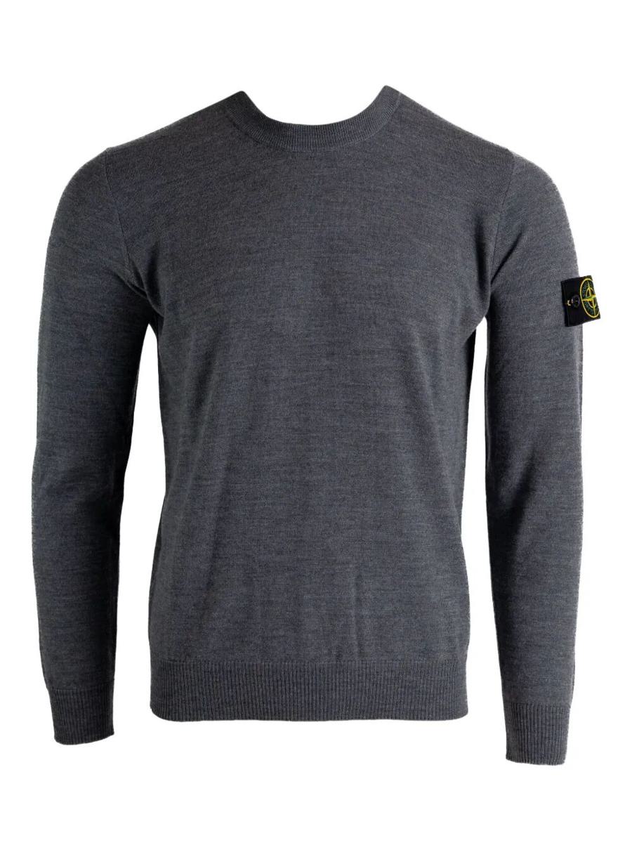 Stone Island Lightweight Wool Crew Neck Pullover Clothing