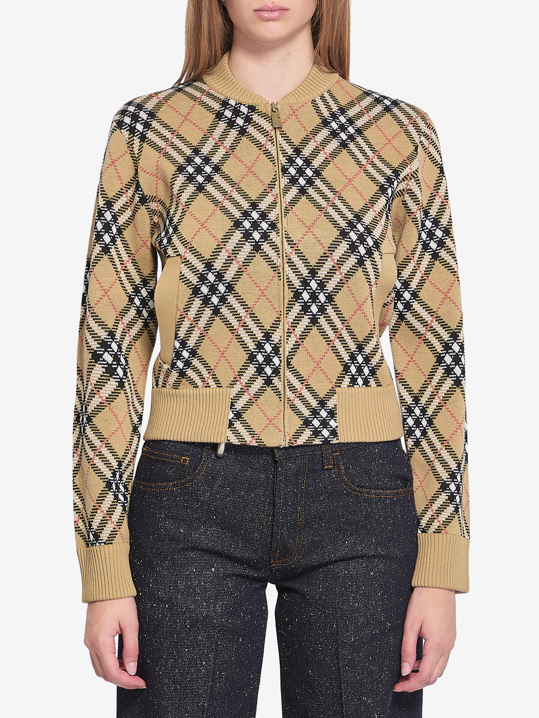 Check sweater