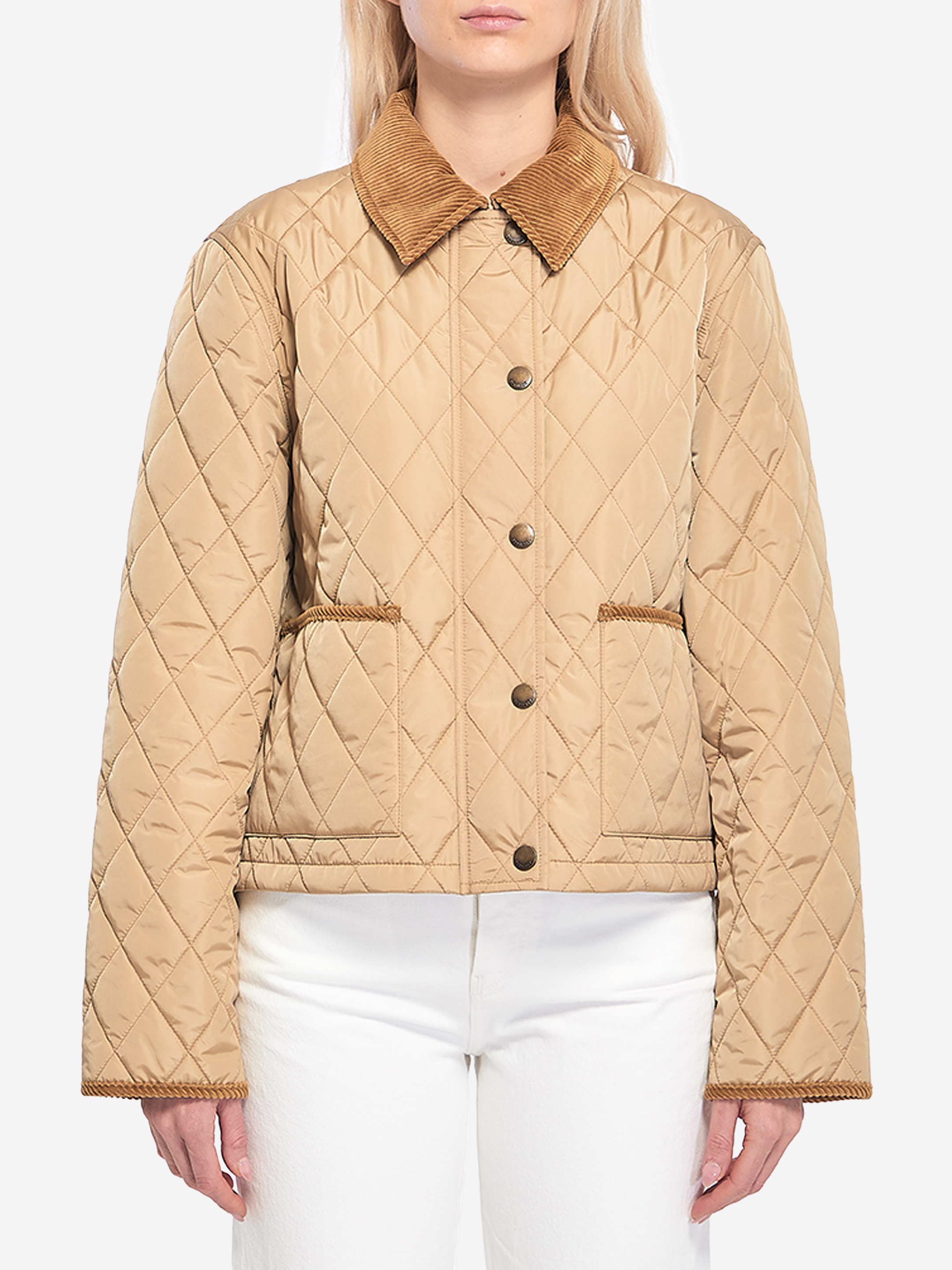 Cropped quilted jacket