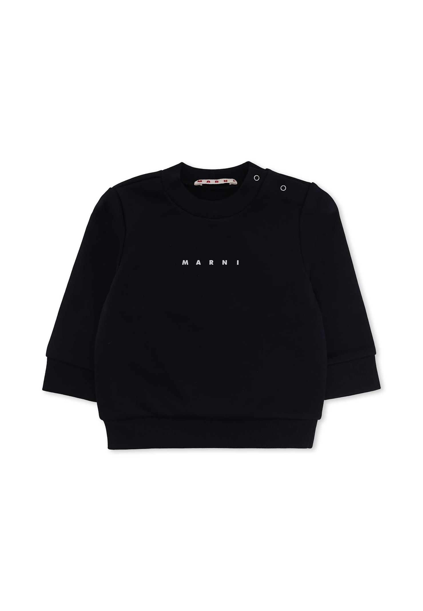 Marni Blue Sweatshirt For Baby Boy With Logo
