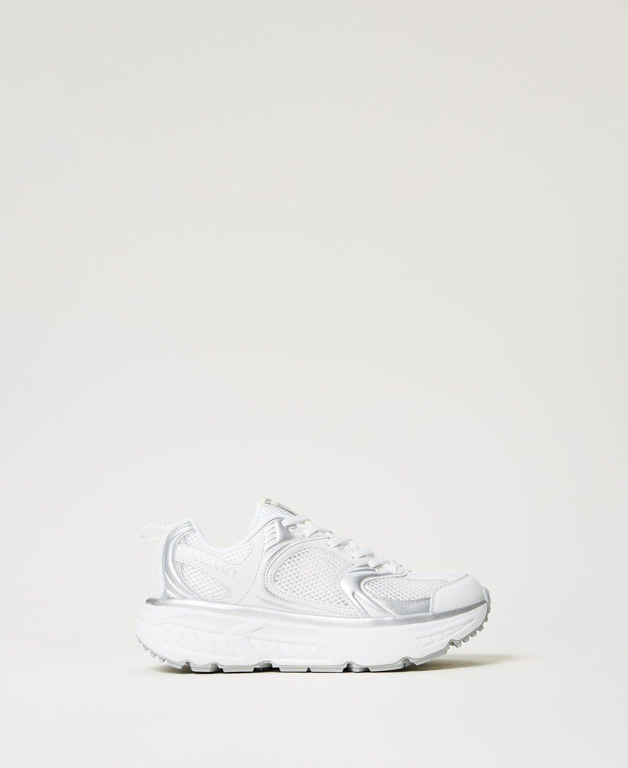 Twinset Chaussures - Baskets de running Fessura, Blanc, Taille: 35