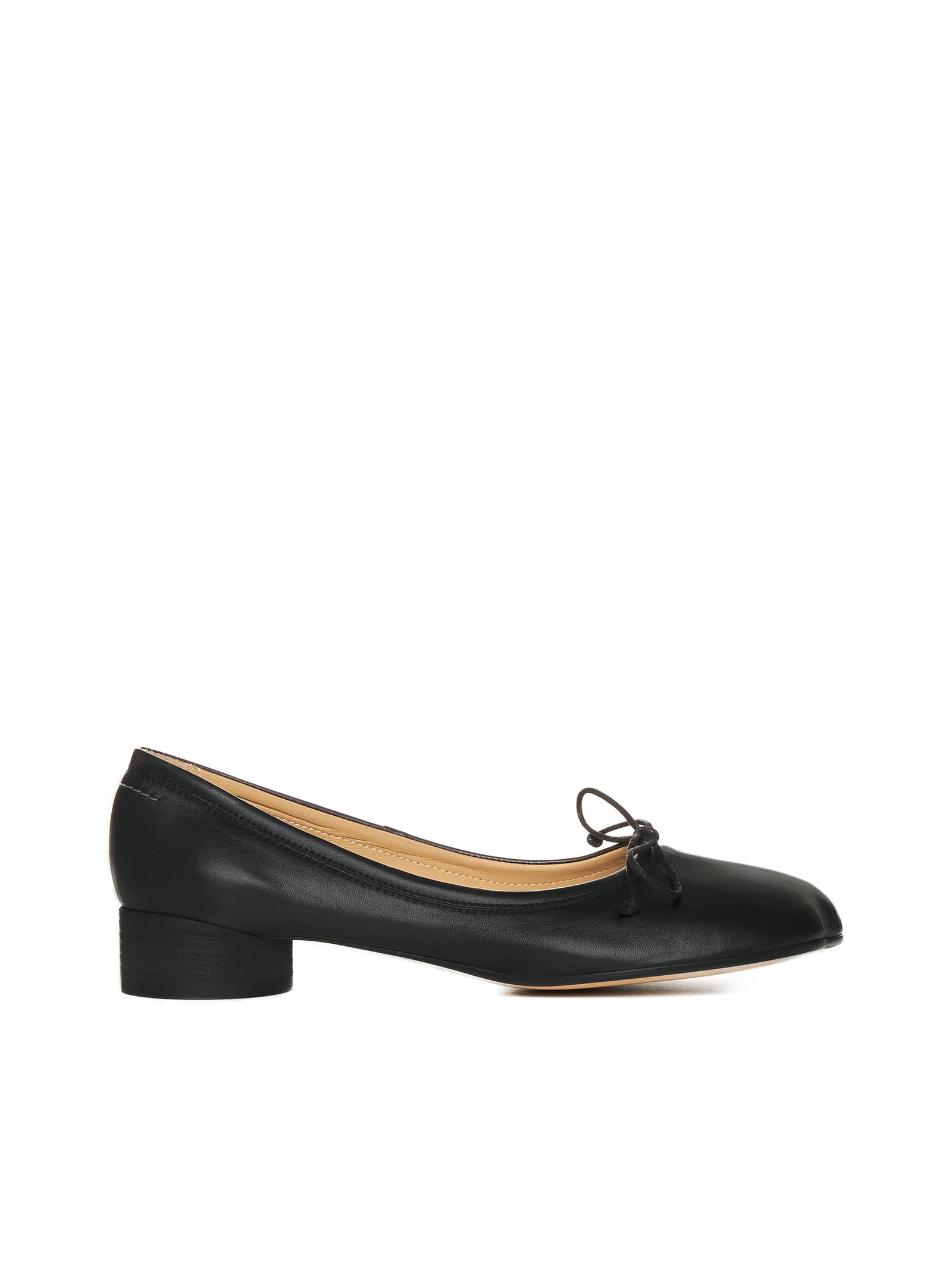 MM6 Maison Margiela Leather Ballerina