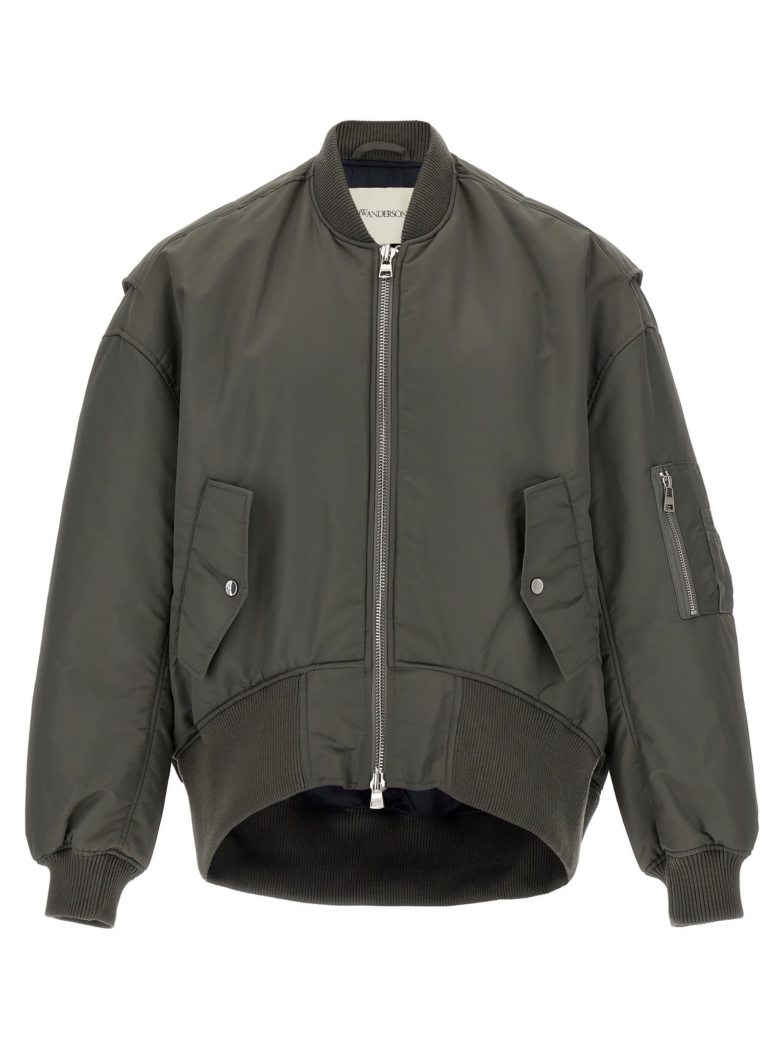 J. W. Anderson curved Hem Bomber Jacket