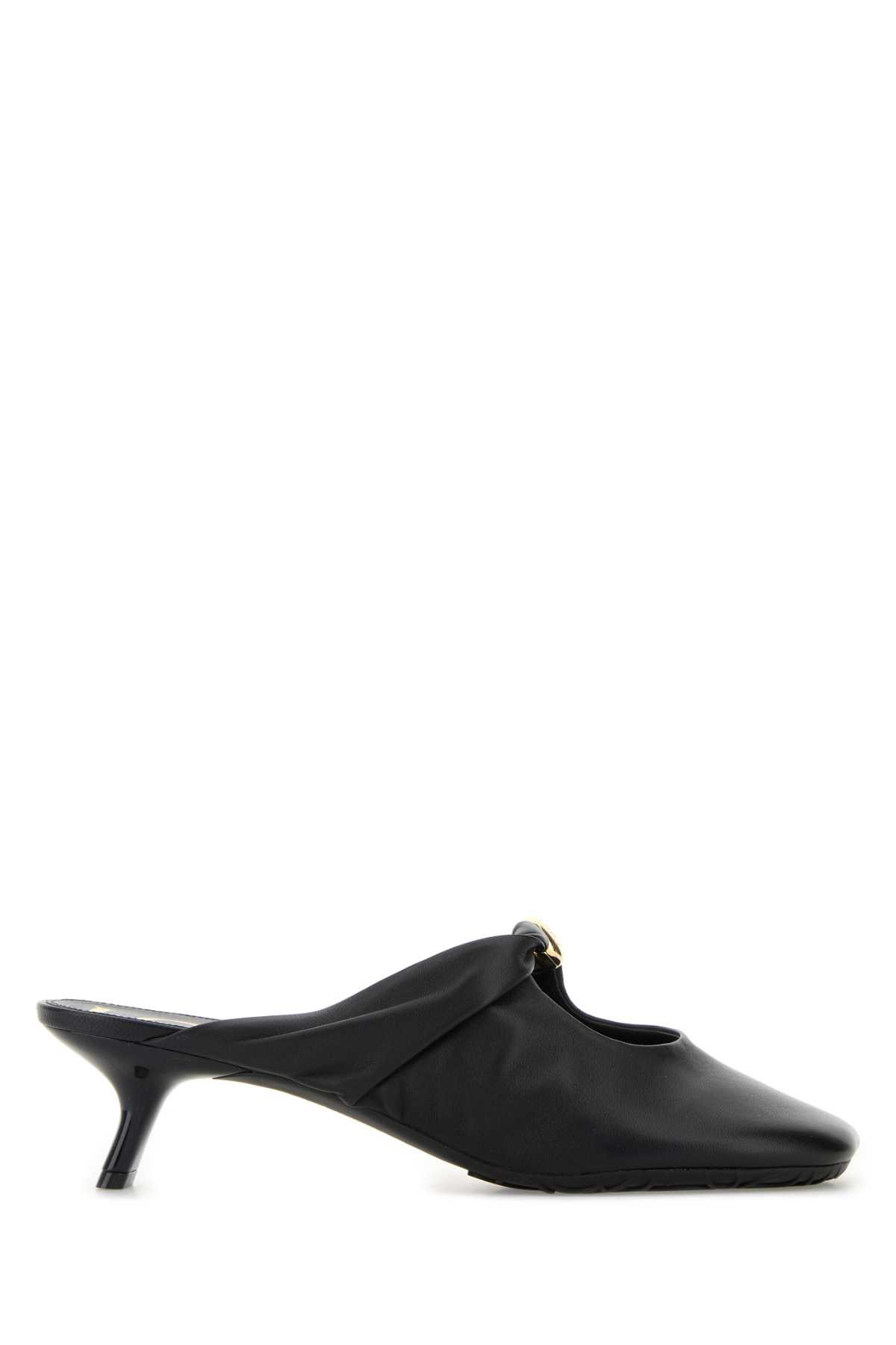 Loewe Black Nappa Leather Pebble Mules
