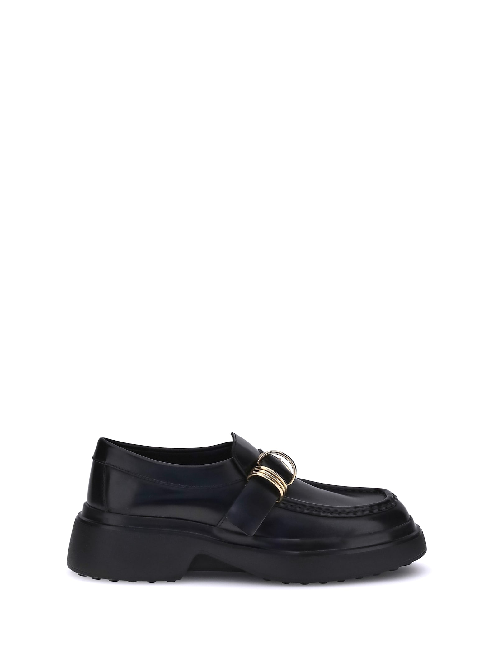 Tod's Rings Leather Loafers