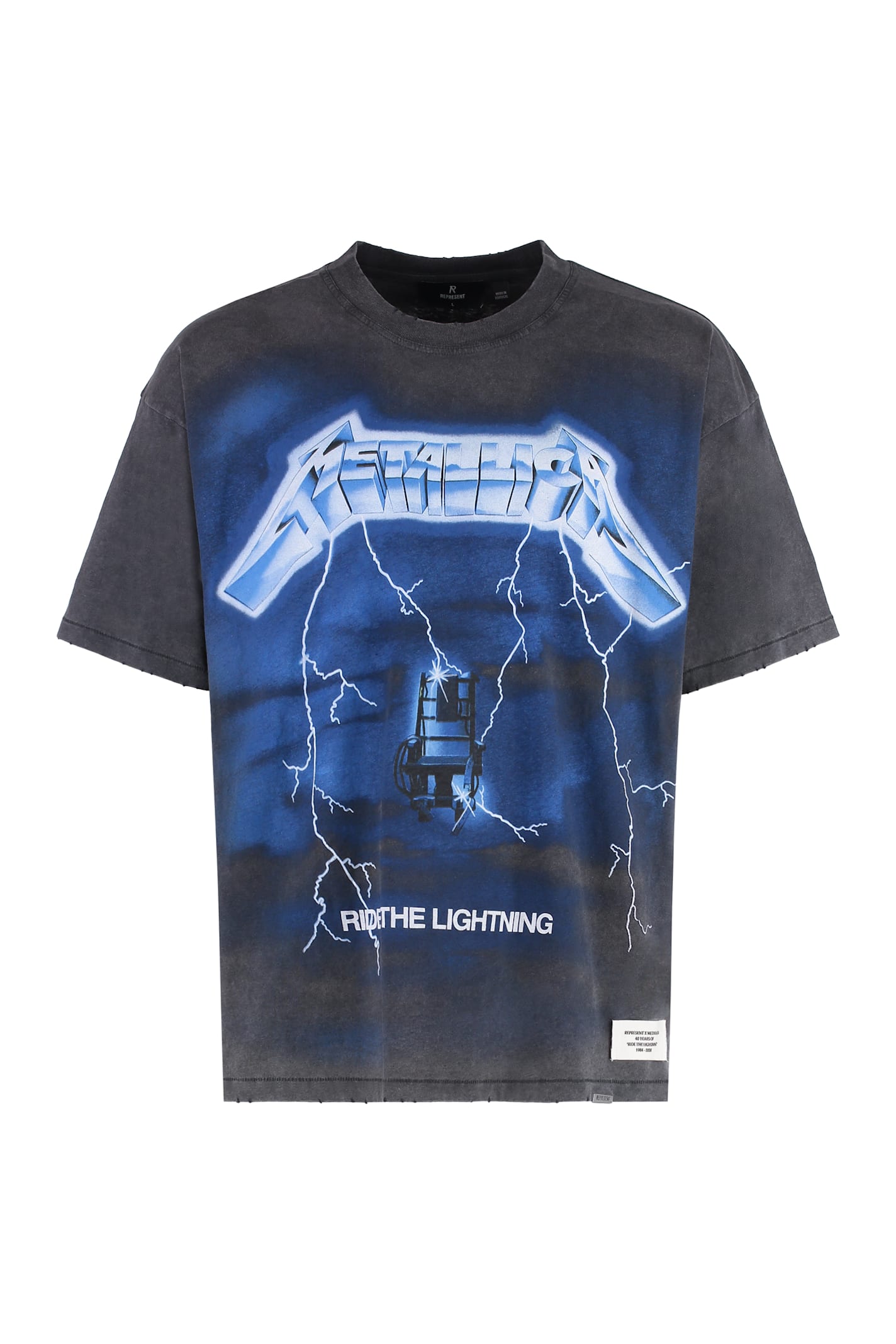 Represent X Metallica - Printed Cotton T-shirt