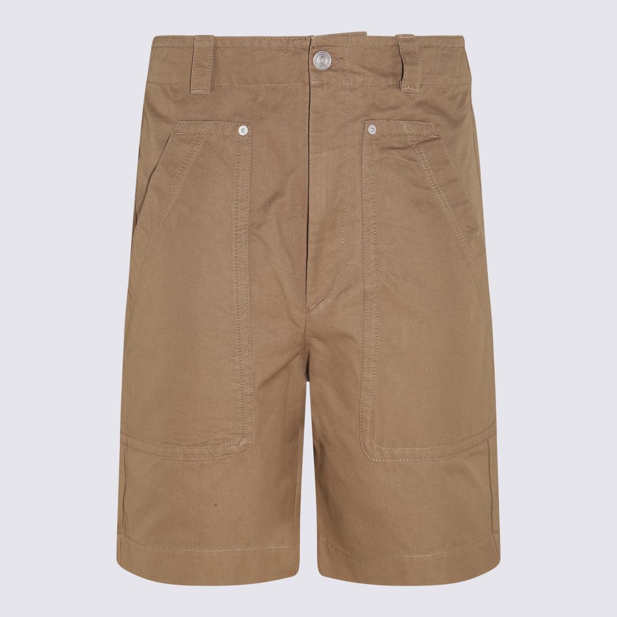 Isabel Marant Khaki Cotton Shorts