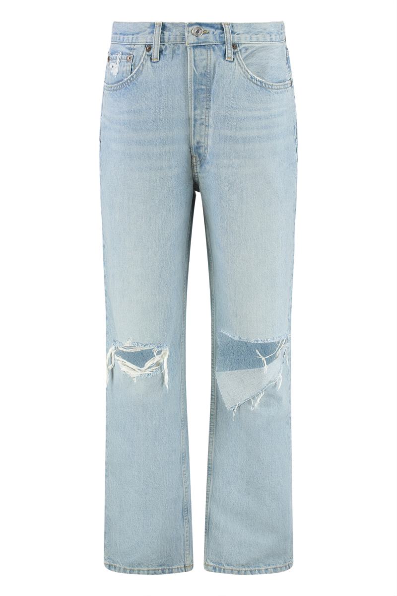 Re/Done 5-Pocket Straight-Leg Jeans