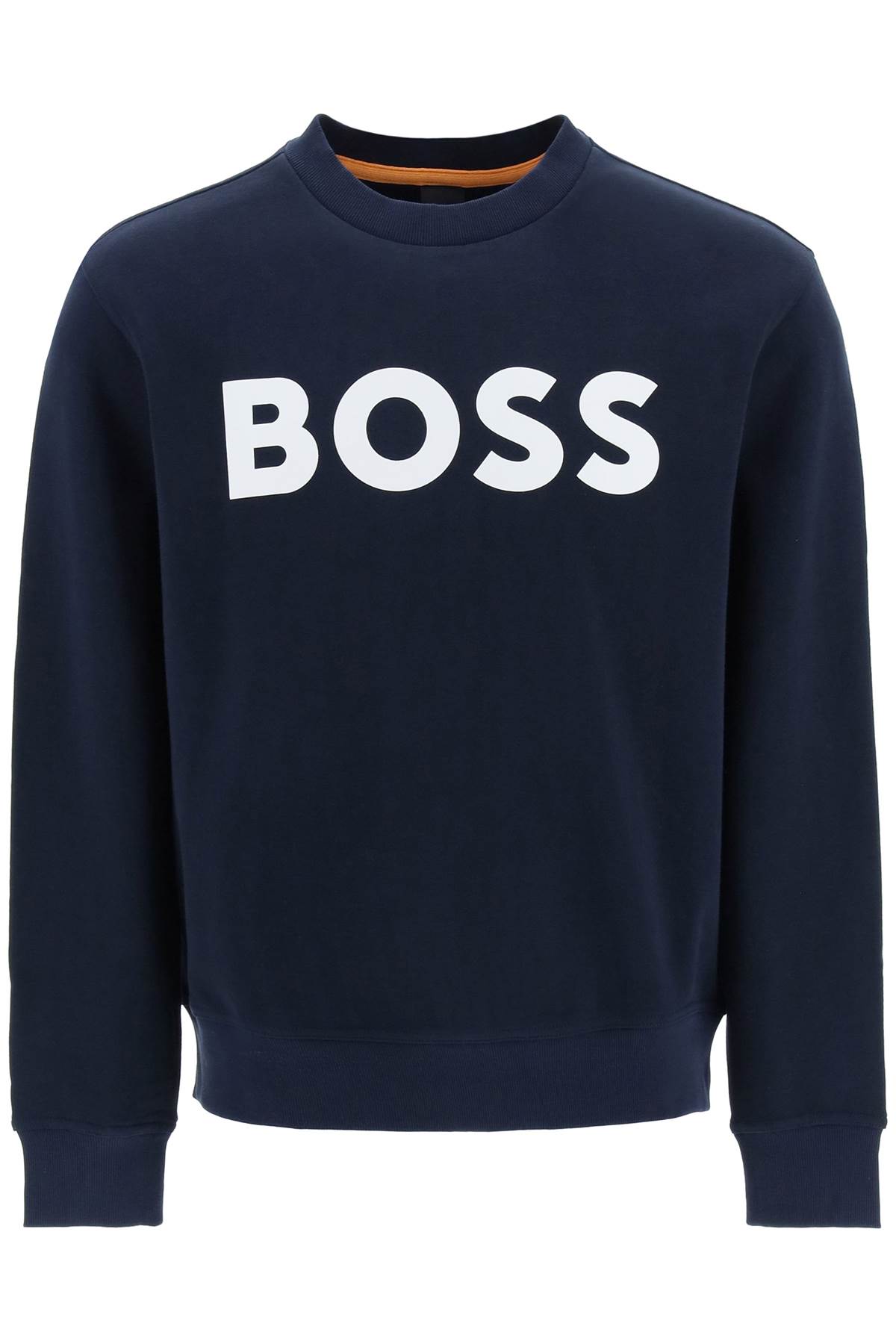 Hugo Boss Crew-neck Sweatshirt With Logo Print