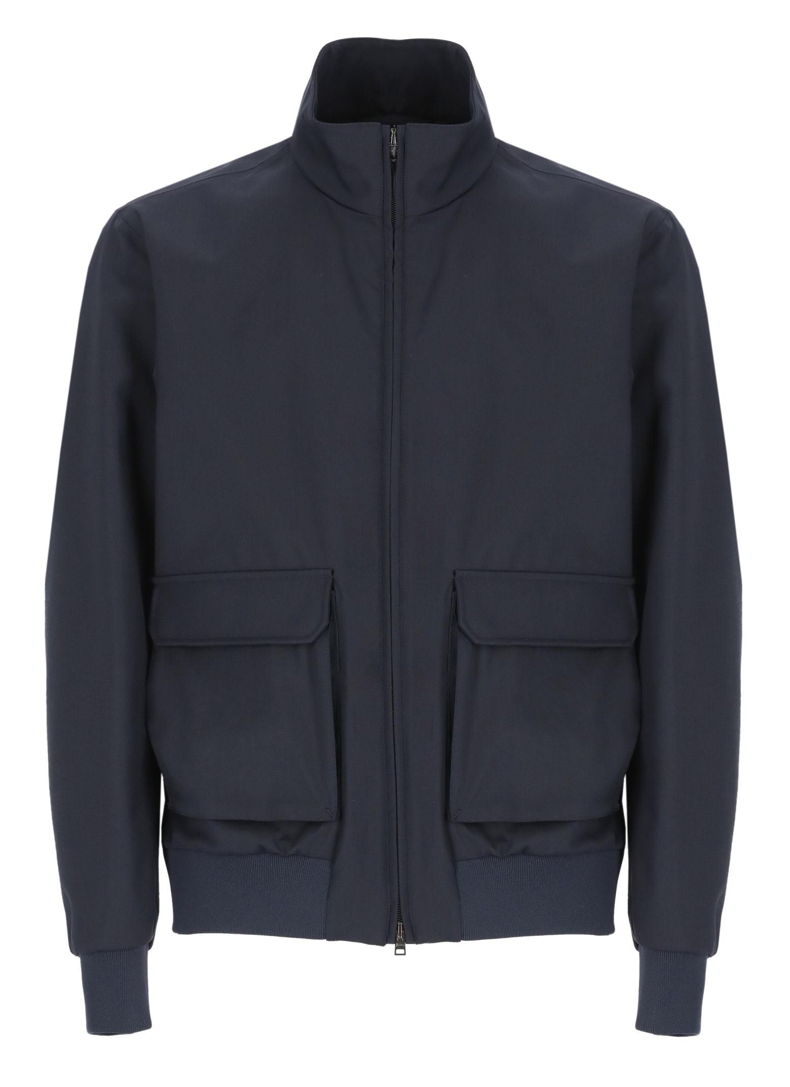 Herno Storm System Wool Bomber Jacket