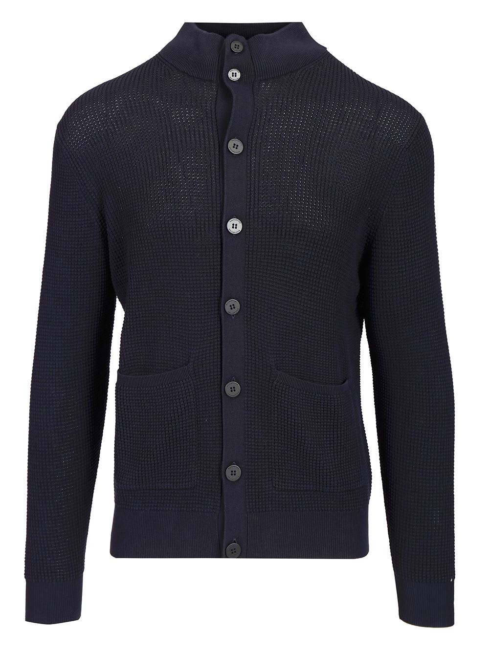 Ballantyne Rice Stitch Cotton Cardigan