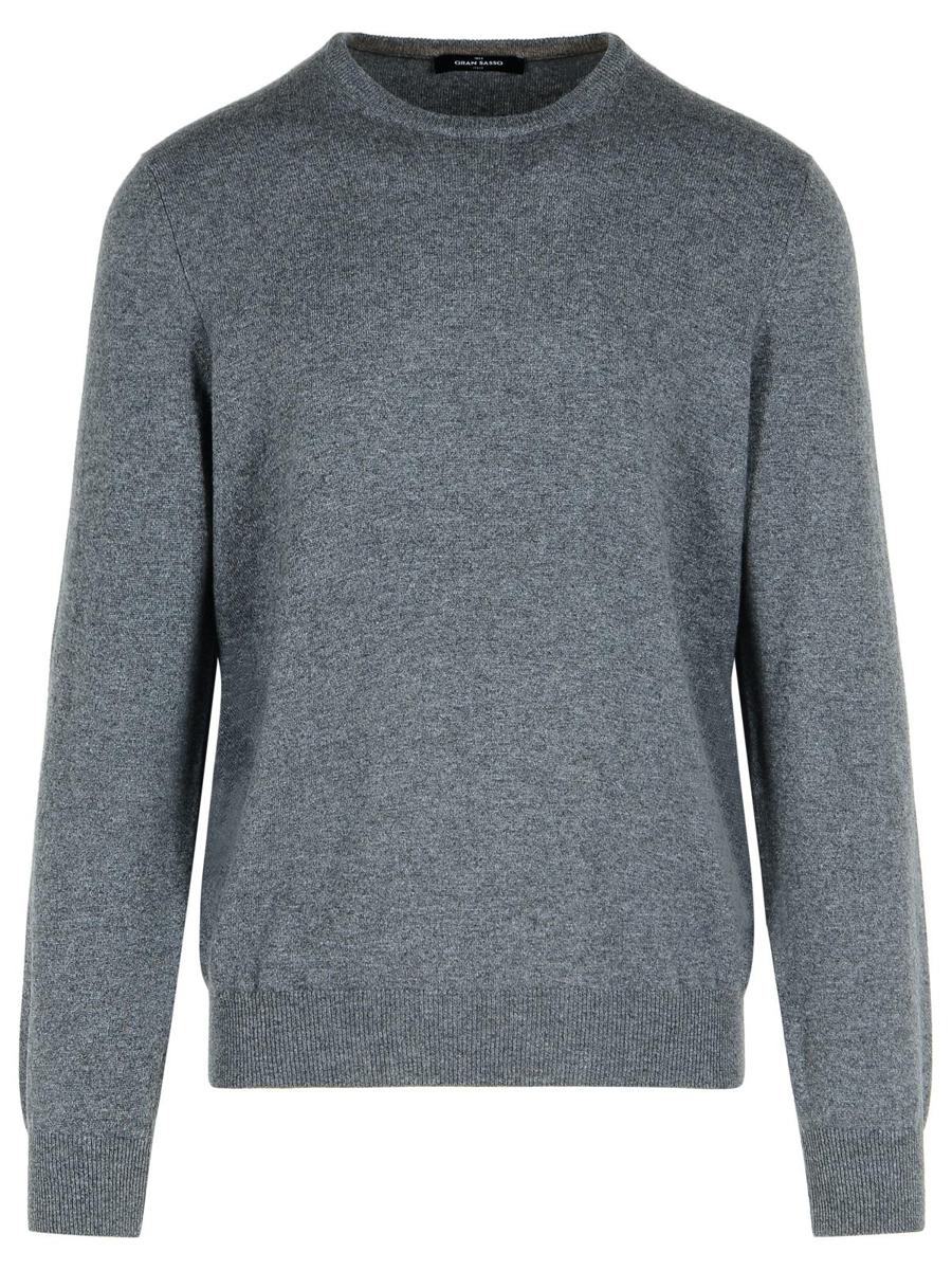 Gran Sasso Grey Cashmere Sweater