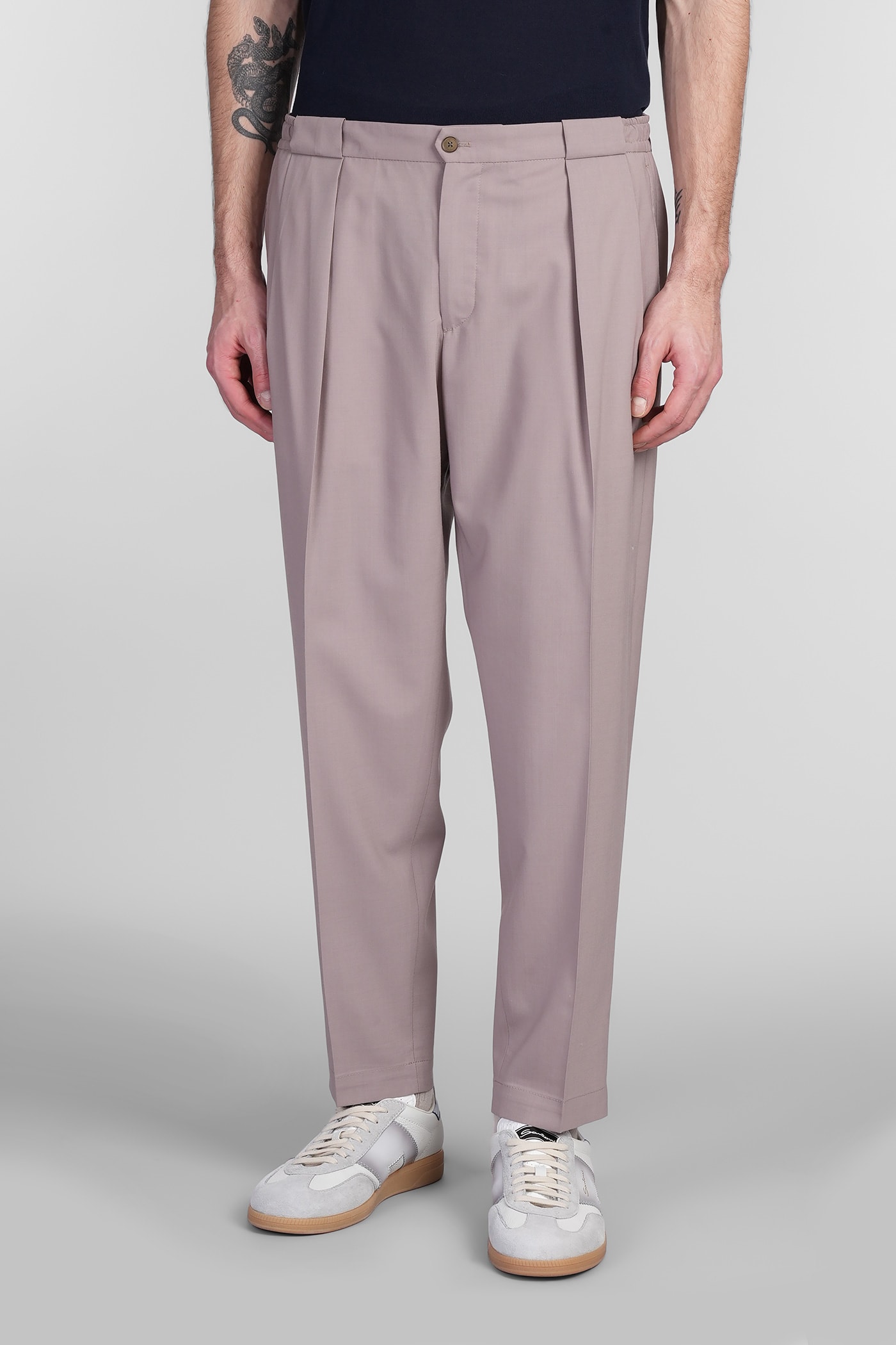 Briglia 1949 Portobellos Pants In Taupe Wool