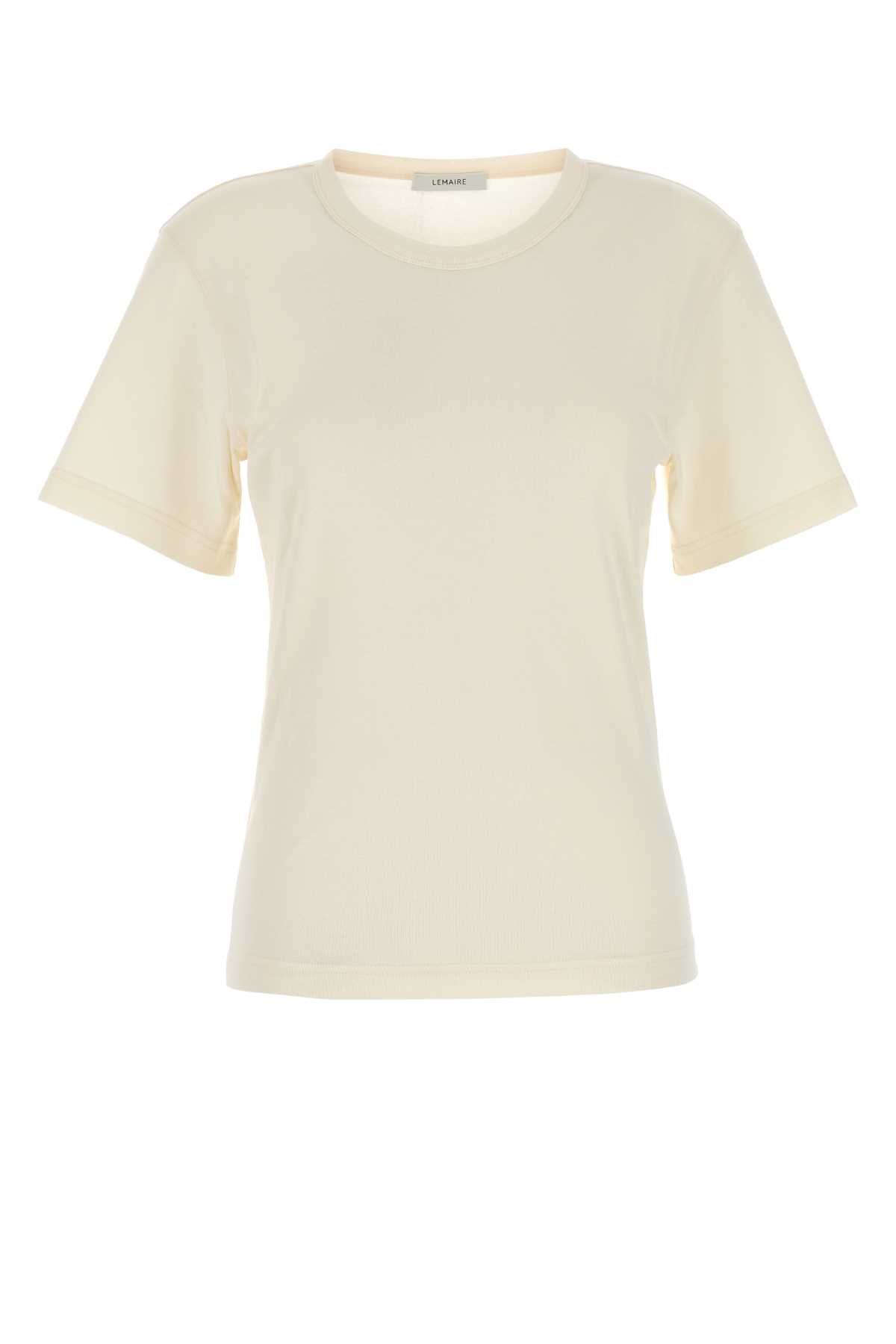 Lemaire Cream Cotton T-shirt