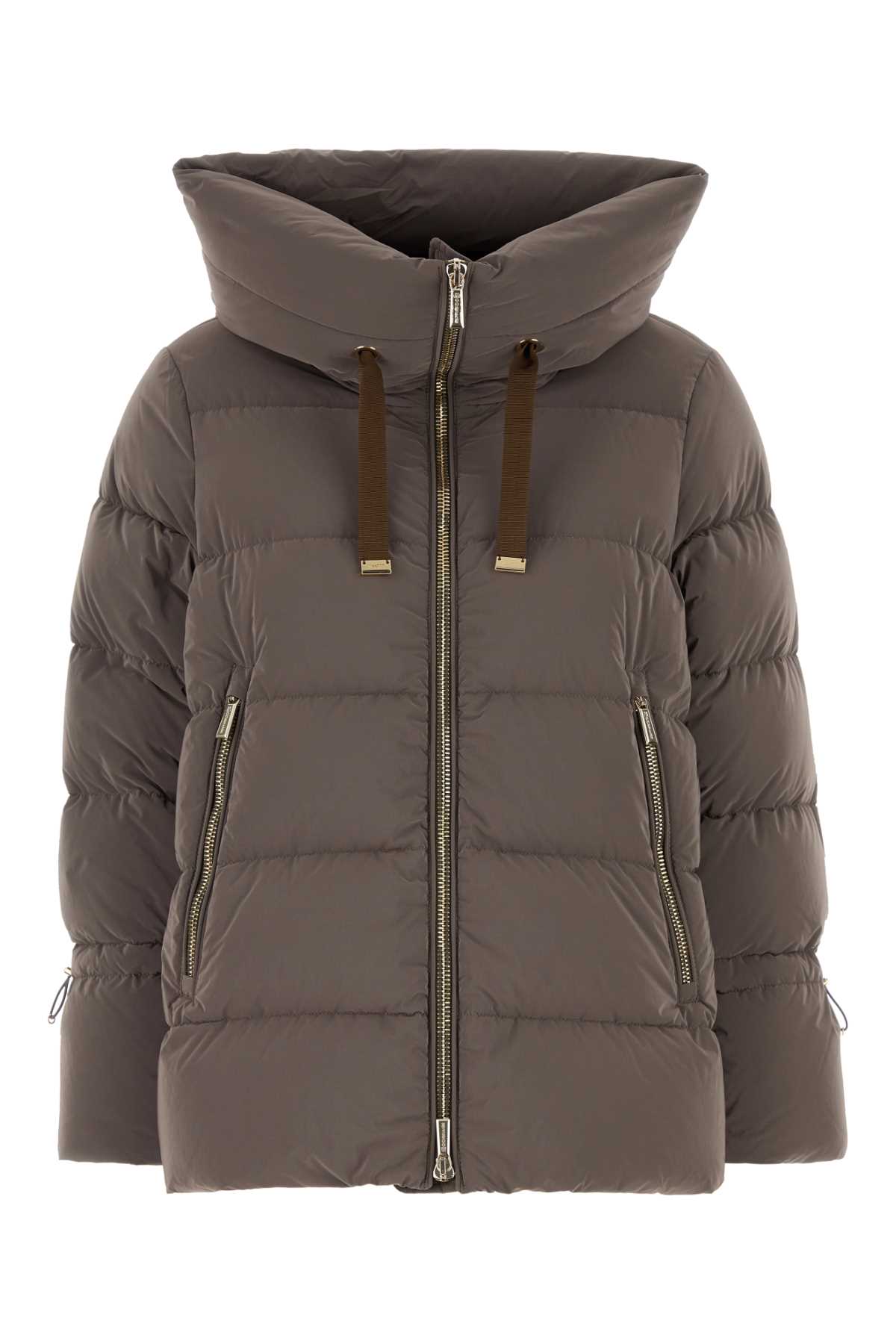 Moorer Mud Nylon Blend Giada Down Jacket