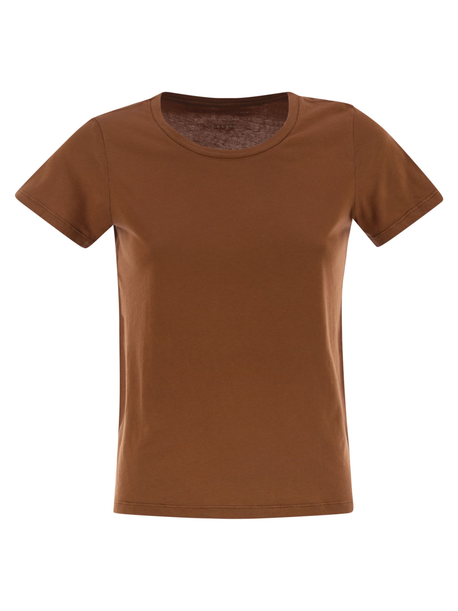 Majestic Filatures Crew-neck Short-sleeved Cotton T-shirt