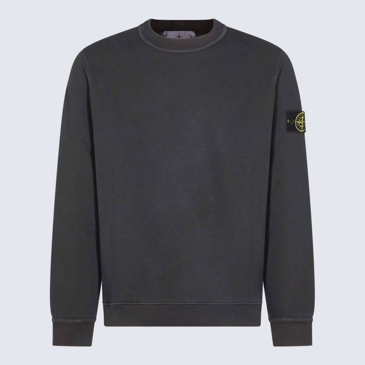 Stone Island Dark Grey Cotton Sweatshirt
