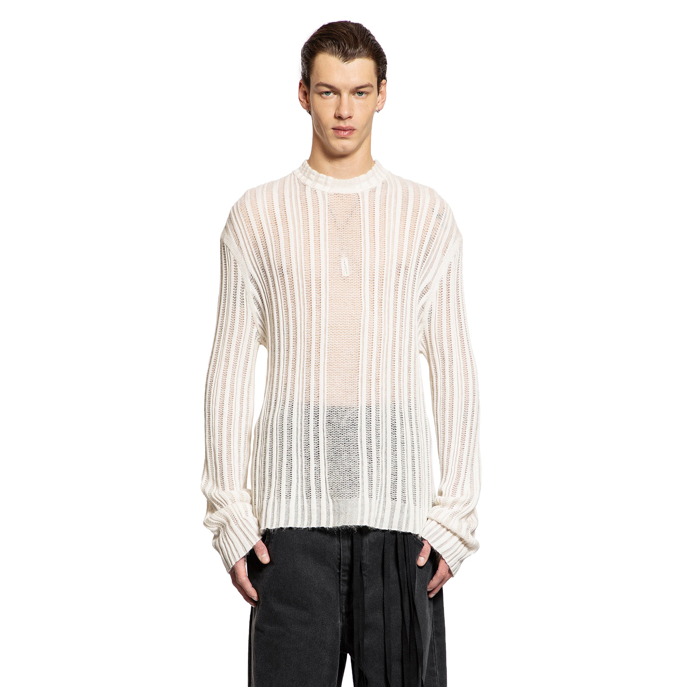 BRUSHED COTTON CASHMERE SILK KNIT