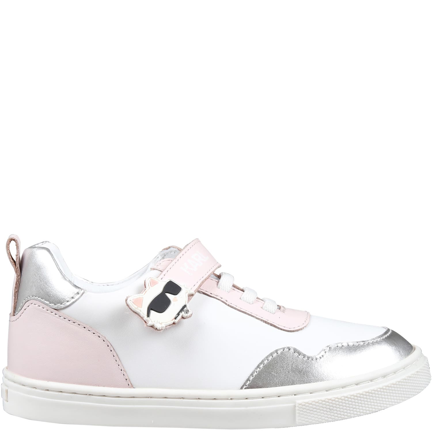 Karl Lagerfeld Kids Multicolor Low Sneakers For Girl