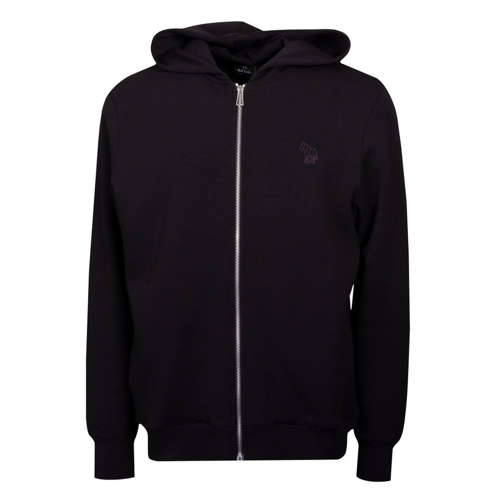 Zebra Stripe Zip Hoodie