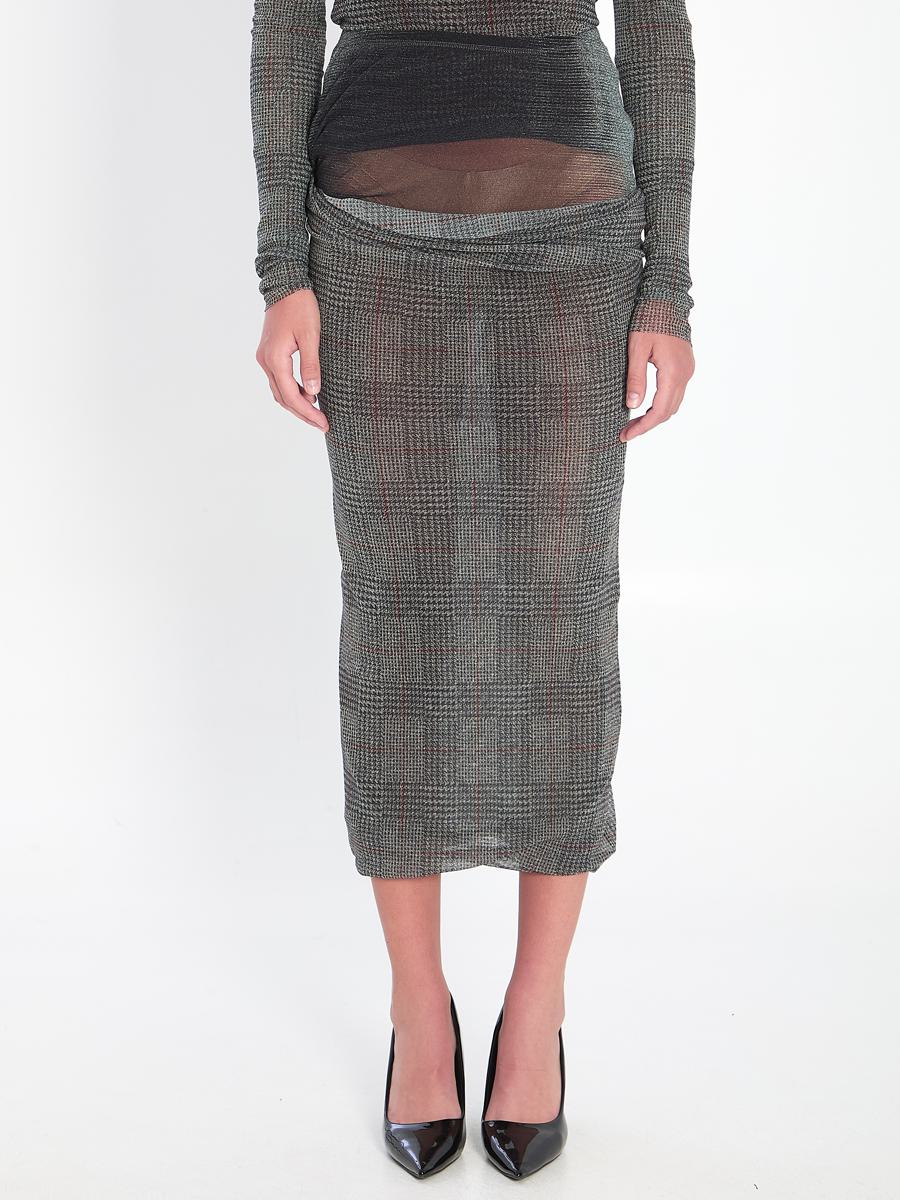 Body Shadow And Prince Of Wales Skirt