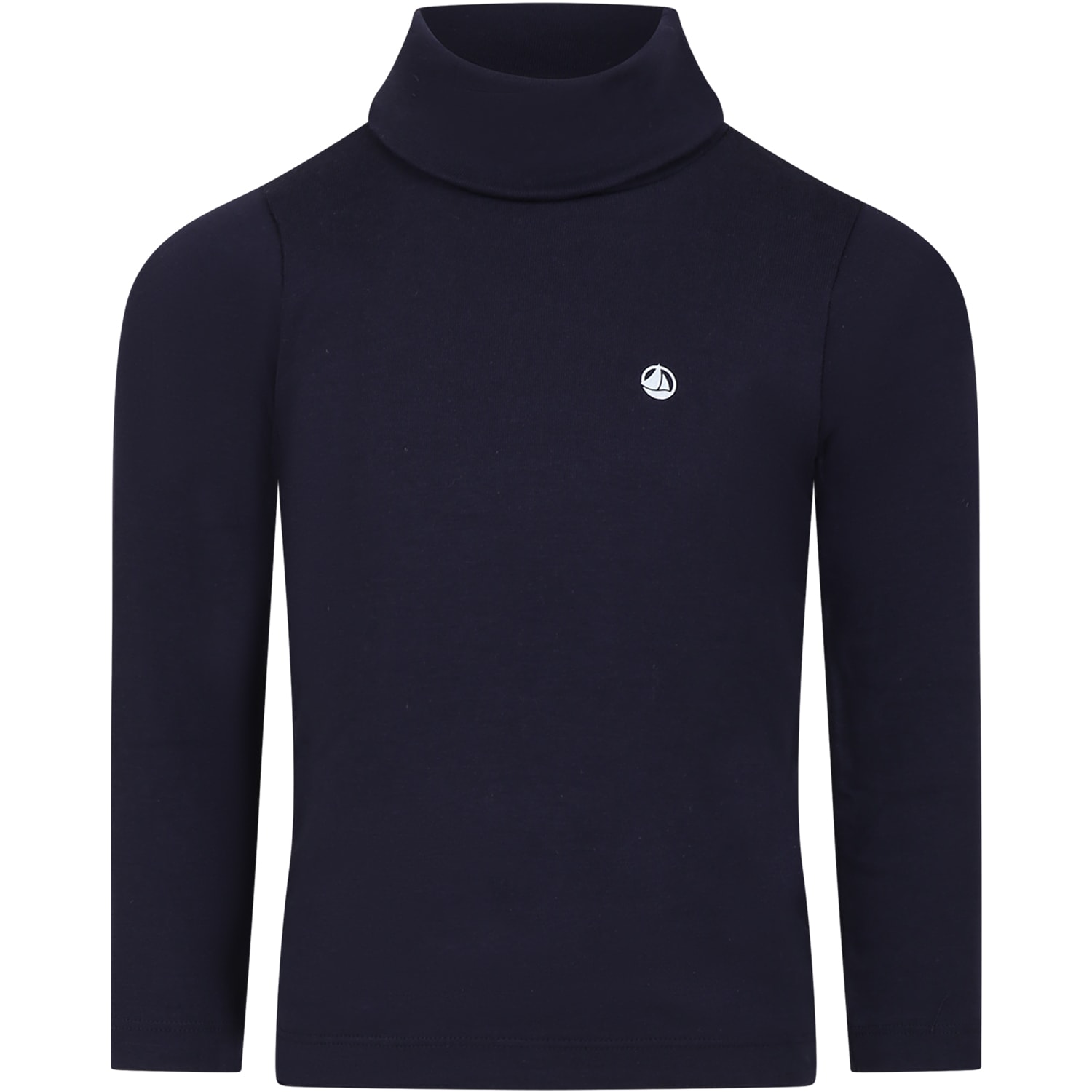 Petit Bateau Blue Turtleneck For Kids