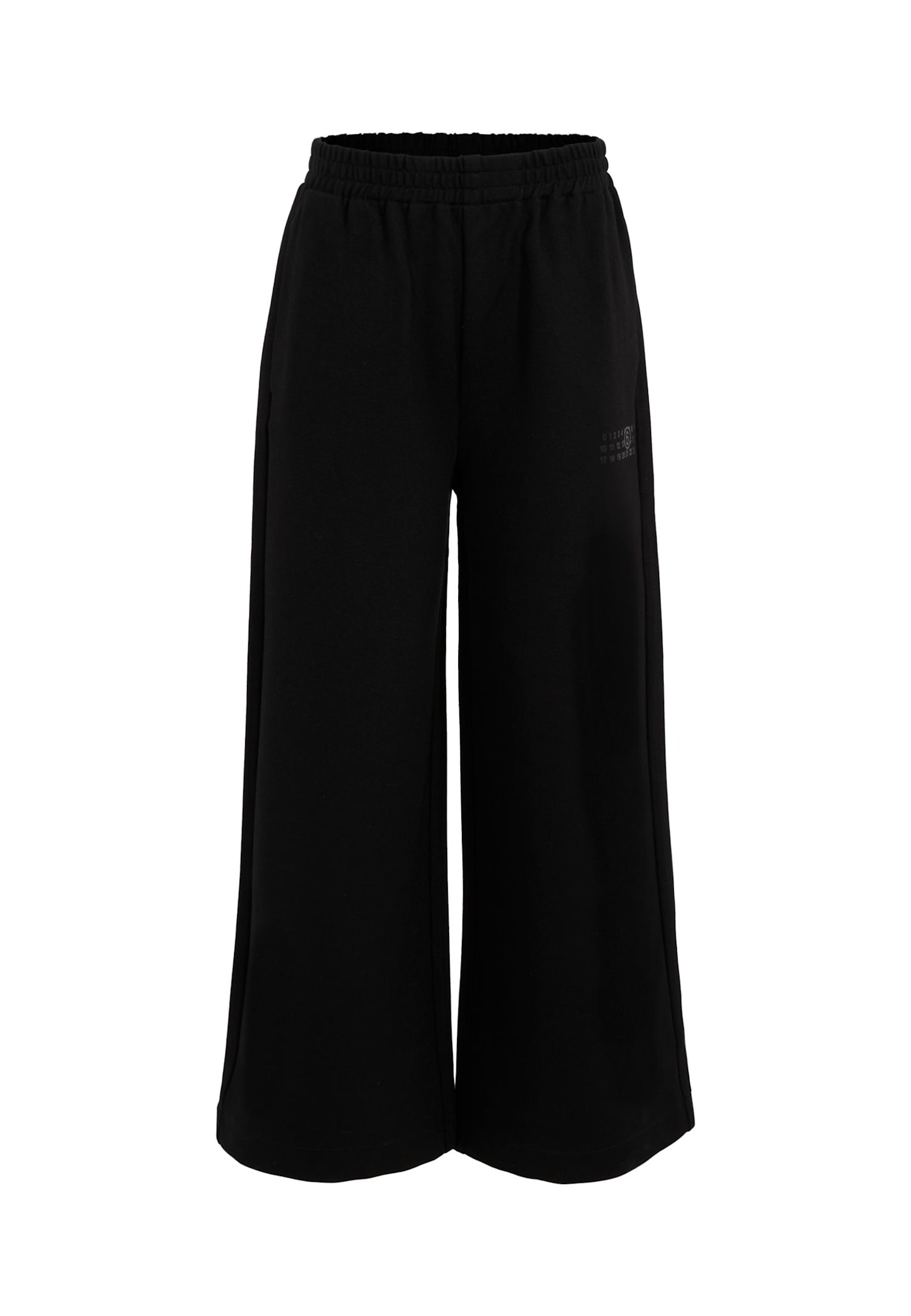 MM6 Maison Margiela Black Trousers For Kids With Logo