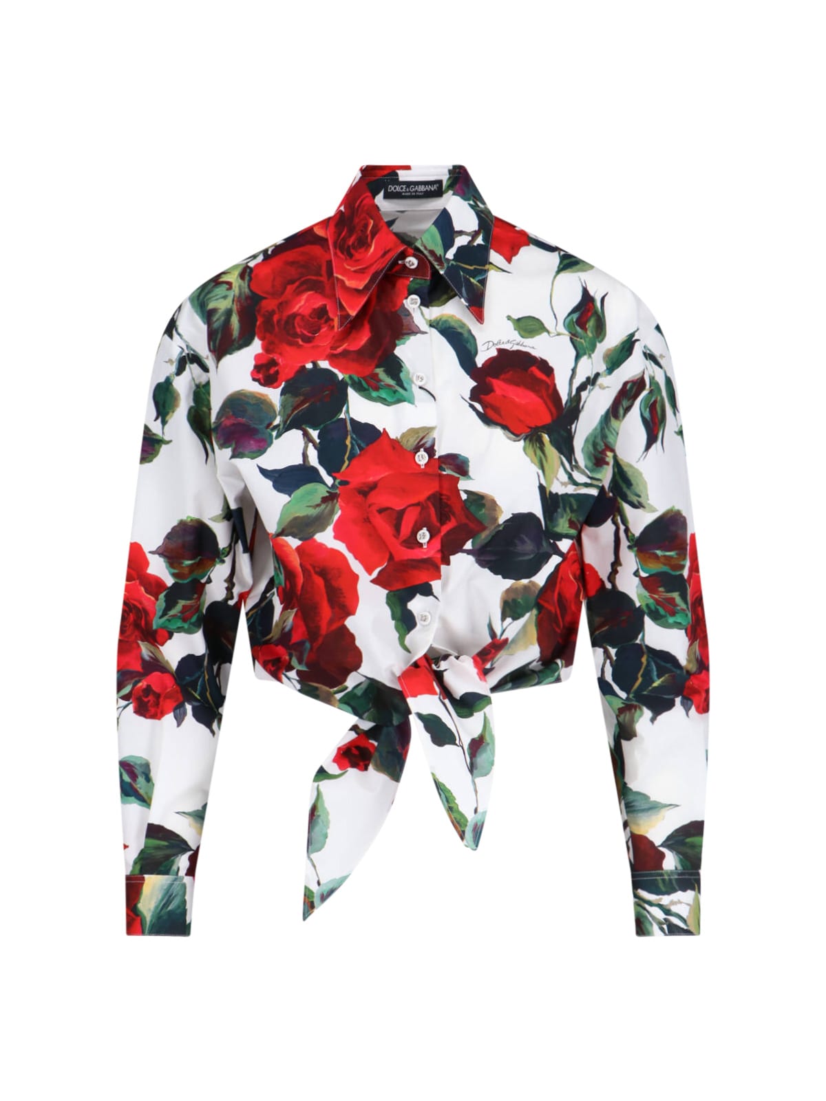 Dolce & Gabbana Floral Crop Shirt