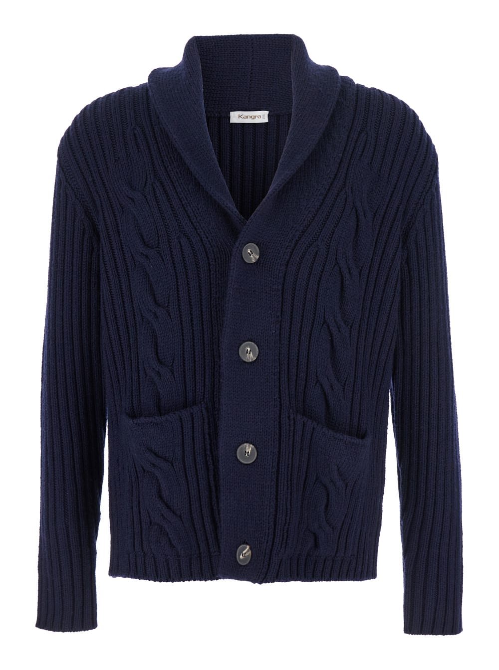 Kangra Cardigan Bottoni Con Trecce Finezza 3gg