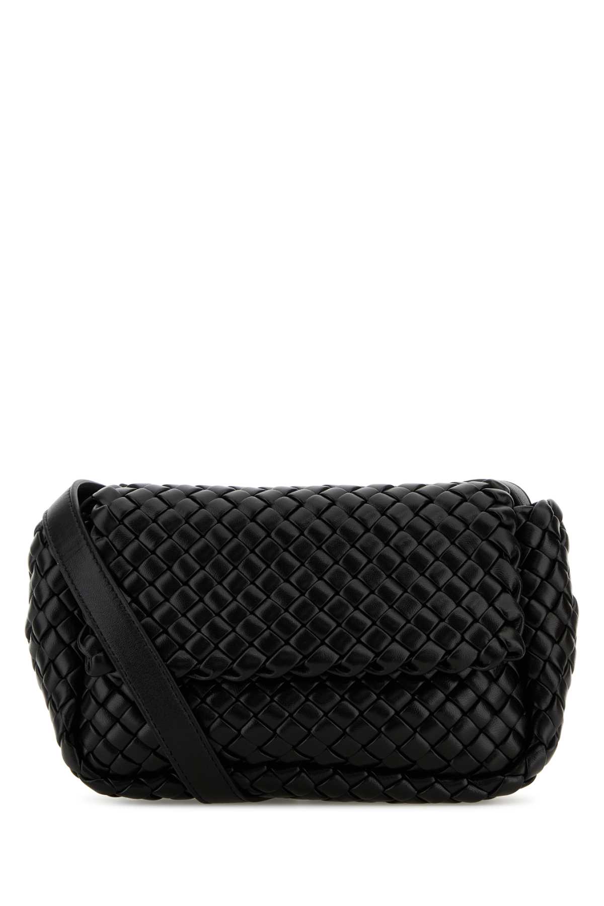 Bottega Veneta Black Leather Crossbody Bag