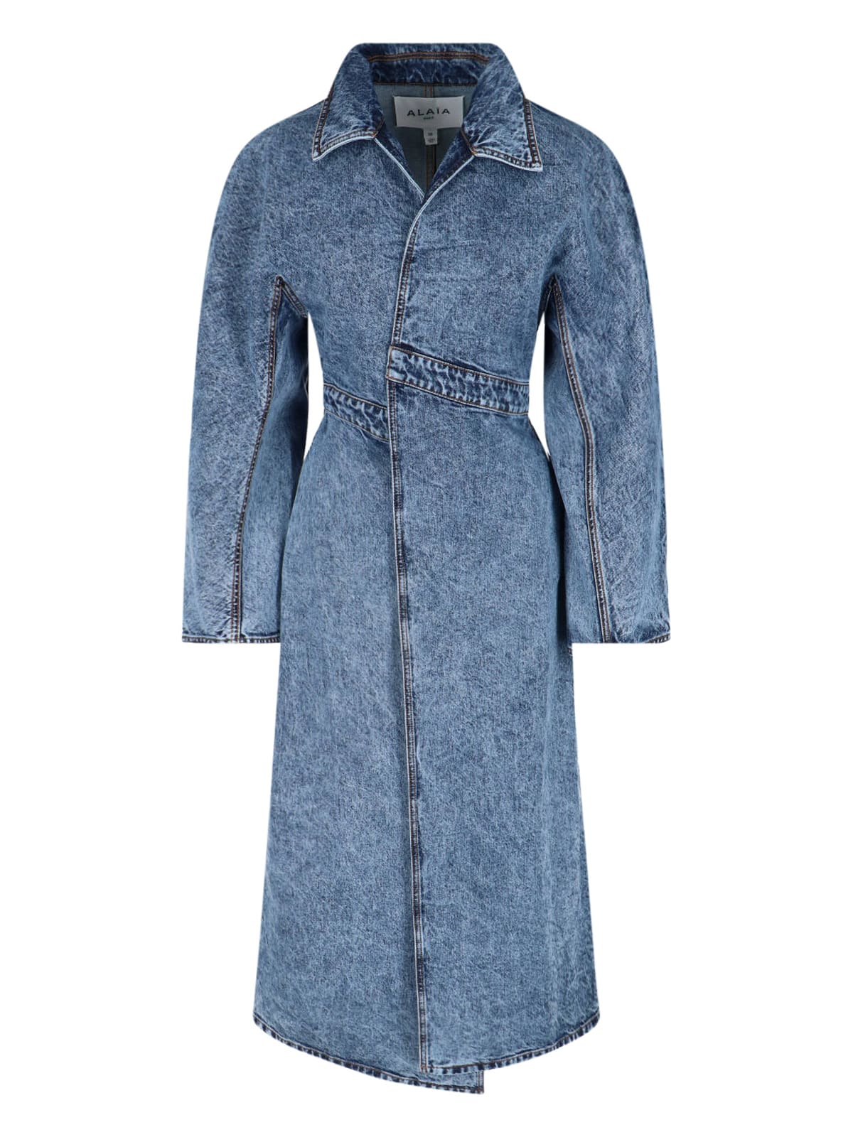 Alaia Denim Trench Coat