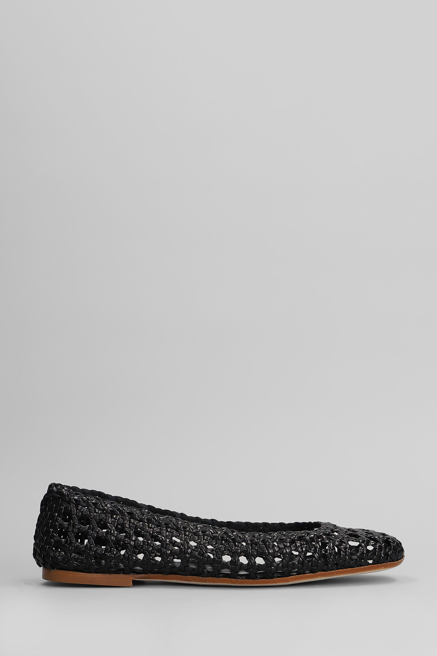 Fabio Rusconi Ballet Flats In Black Leather