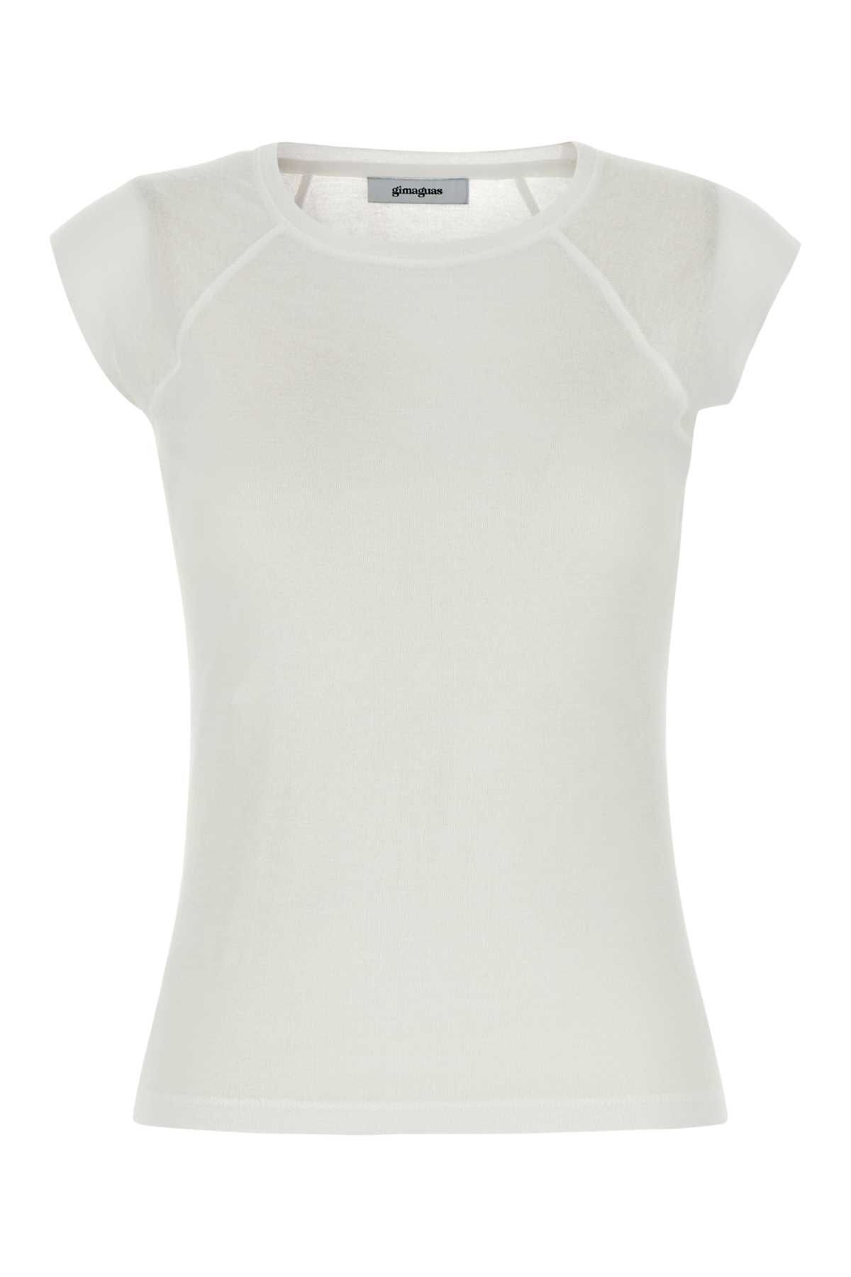 Gimaguas White Cotton Susu T-shrit