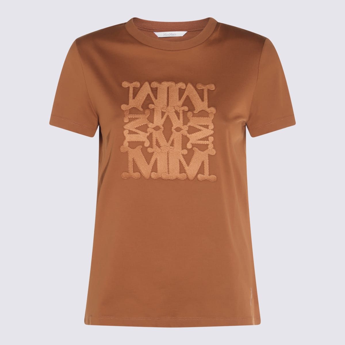 Max Mara Brown Cotton T-shirt