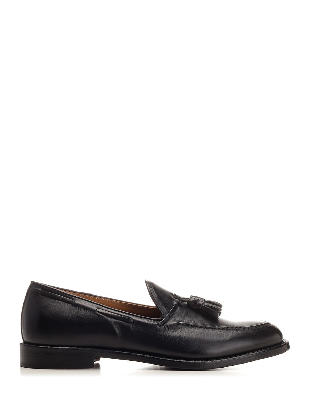 Corvari Leather Loafer With Tassels