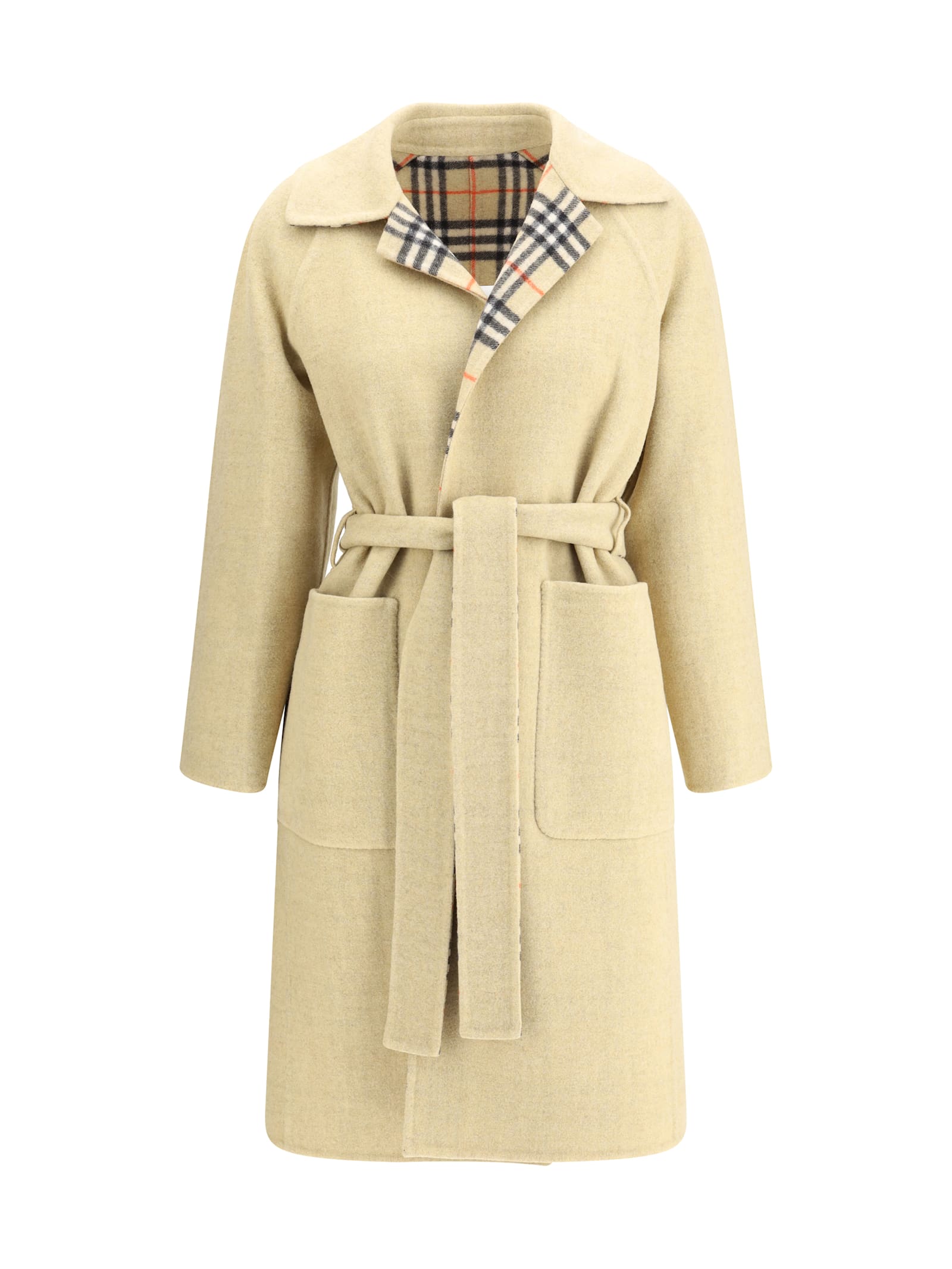 Burberry Reversible Wool Robe Coat