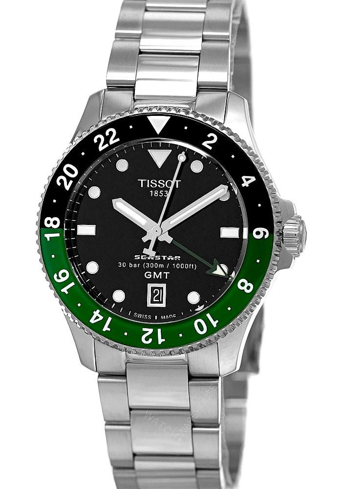 TISSOT Seastar 1000 Quartz GMT 40MM Men's Watch T120.852.11.051.00 / T1208521105100