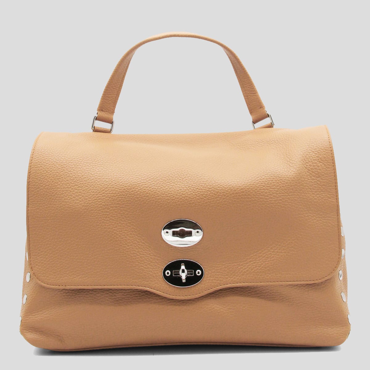 Zanellato Beige Leather Postina Baby Top Handle Bag