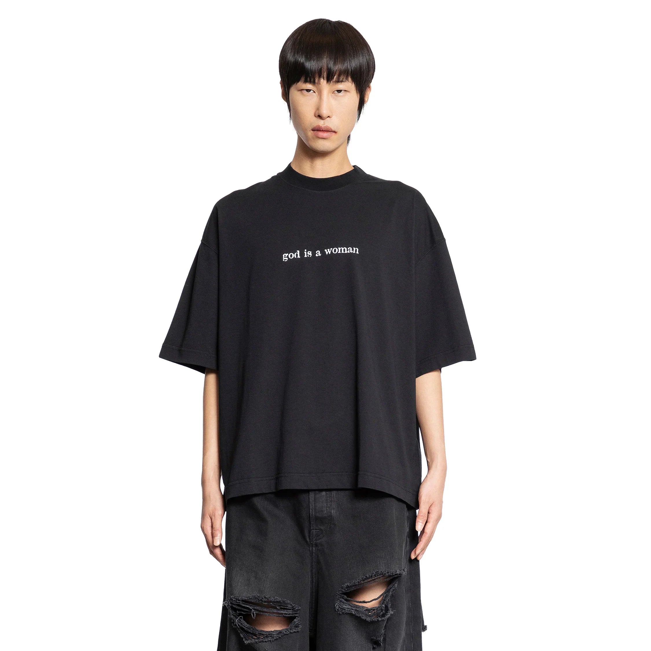 God is a Woman Cropped Boxy T-Shirt