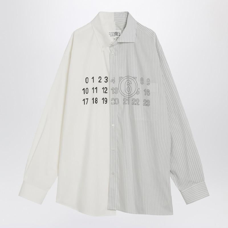 Mm6 Maison Margiela Numeric Signature Poplin Shirt