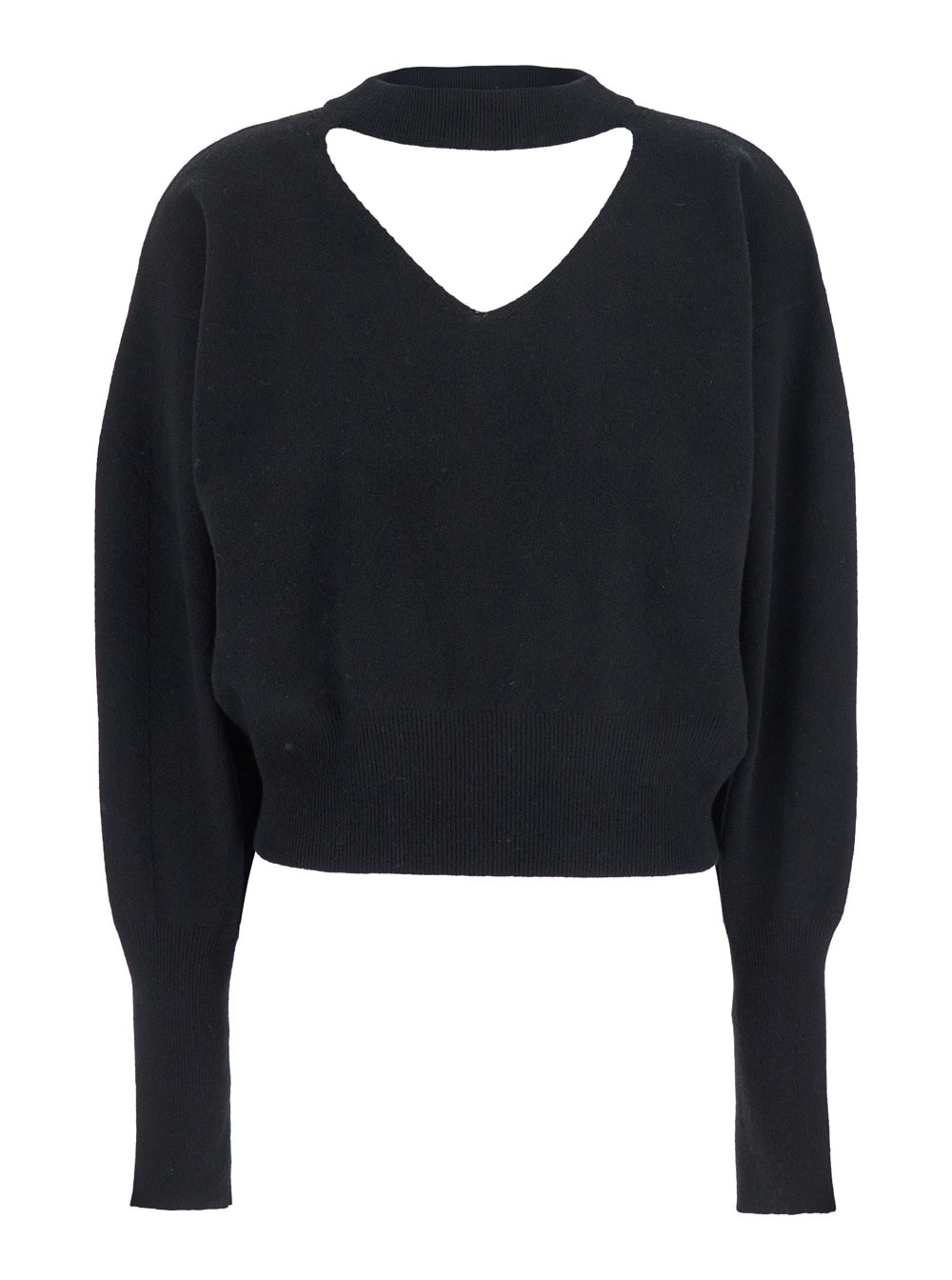 Federica Tosi Maglia Scollo V Davanti E Dietro 70%lana/30%cashmere