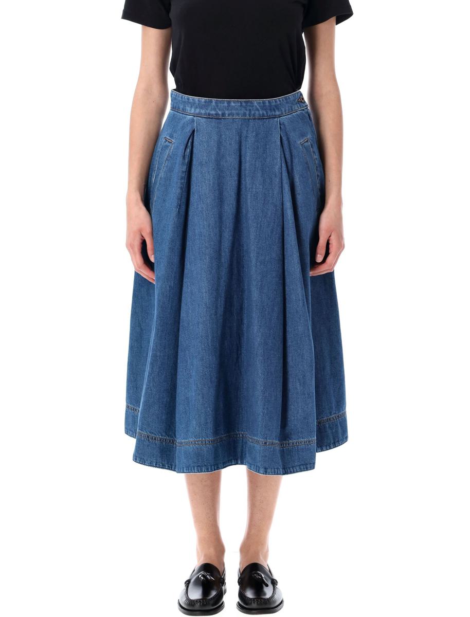 Weekend Max Mara Cotton Denim Skirt