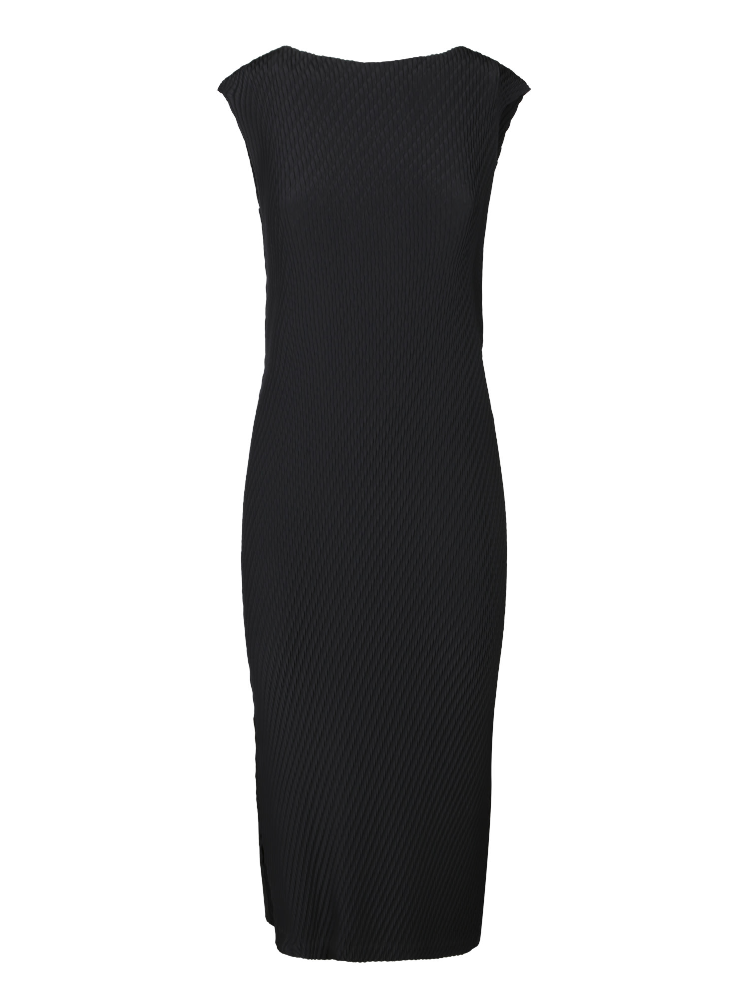 Issey Miyake Long Rhombus Black Dress