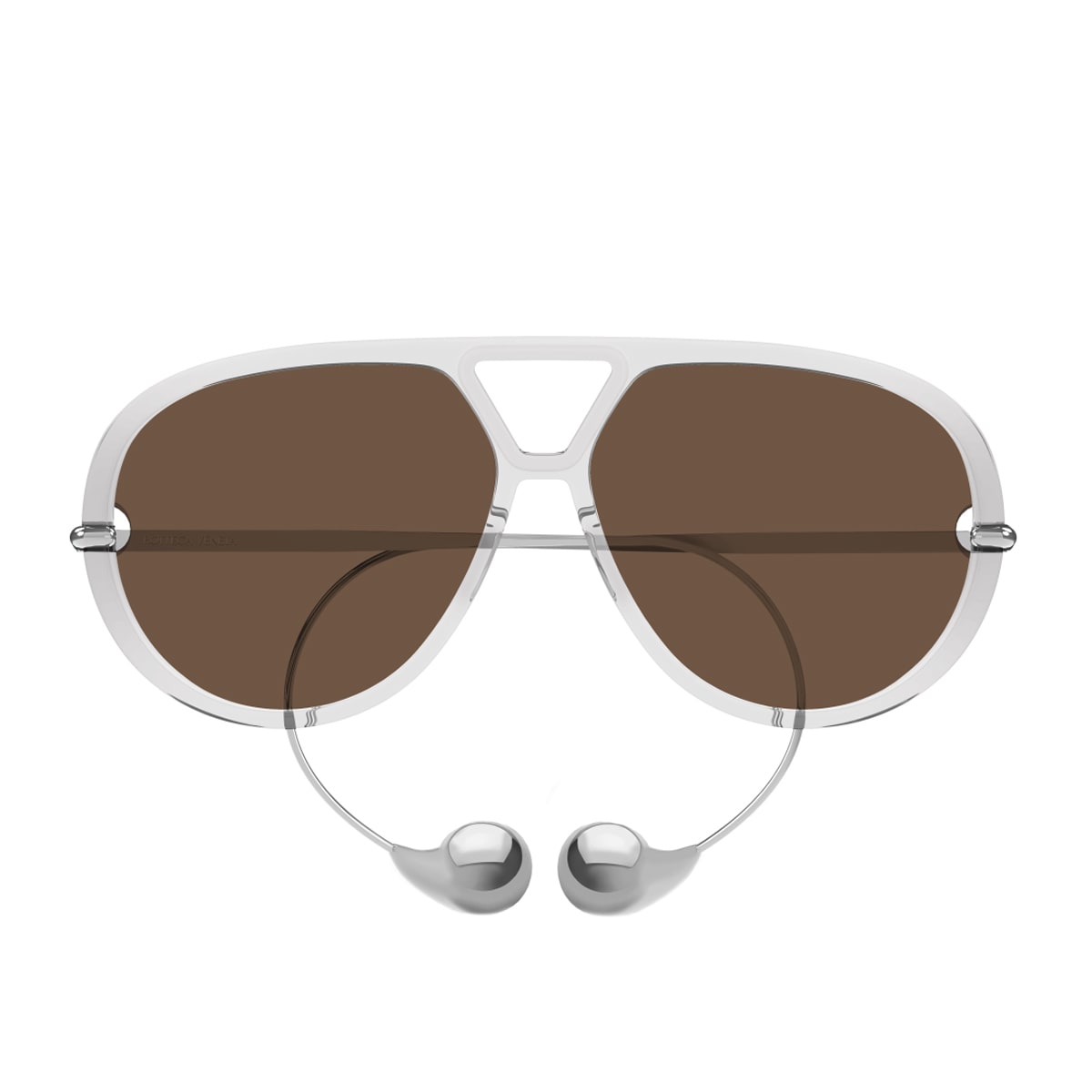 Bottega Veneta Eyewear Bv1273s 009 Grey Silver Brown Sunglasses