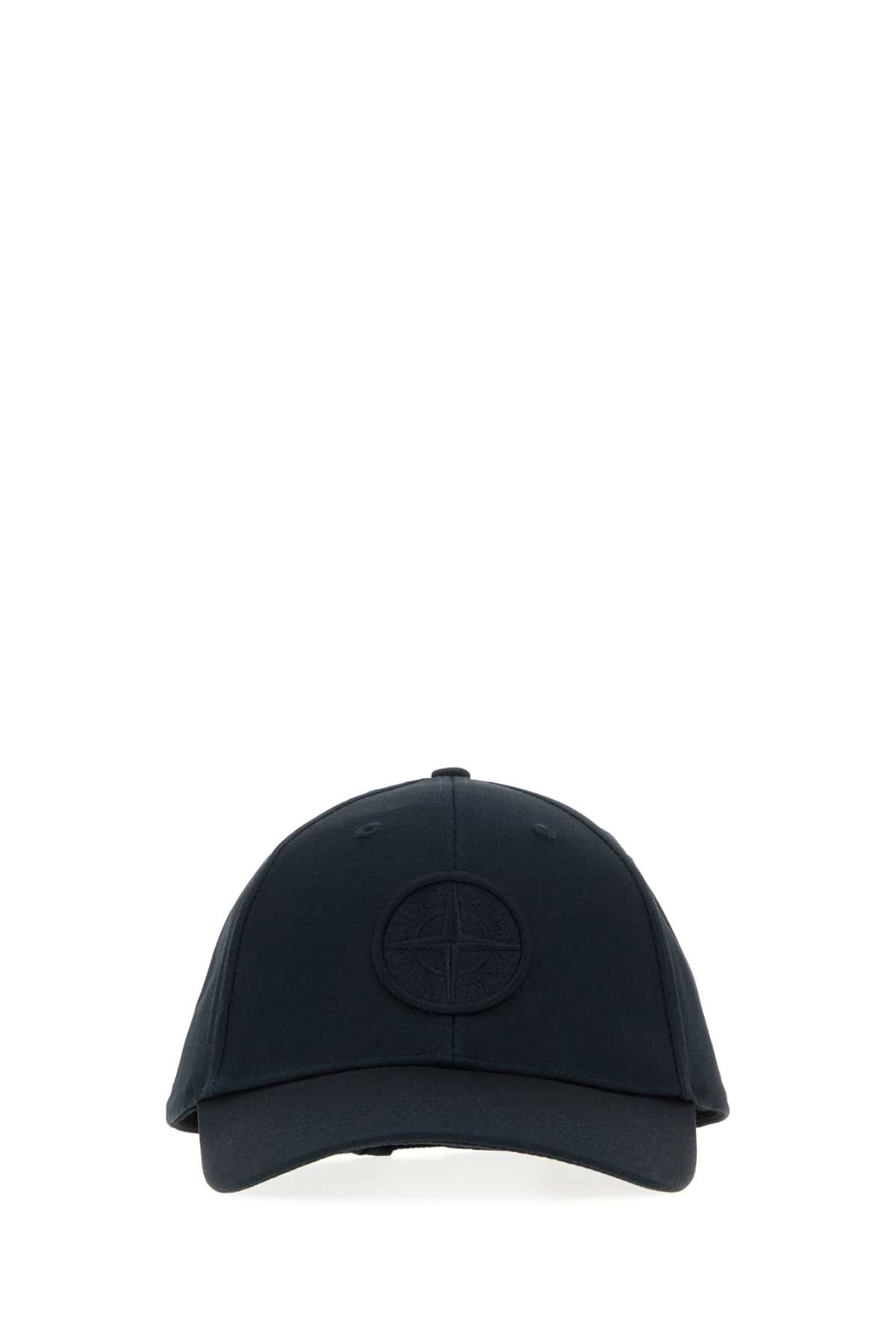 Stone Island Midnight Blue Cotton Baseball Cap