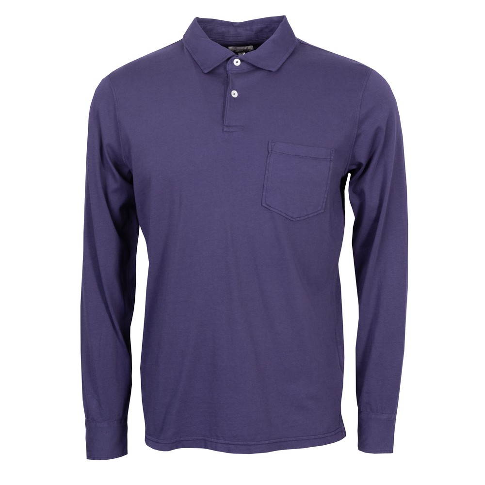 Jersey Long Sleeve Polo Shirt